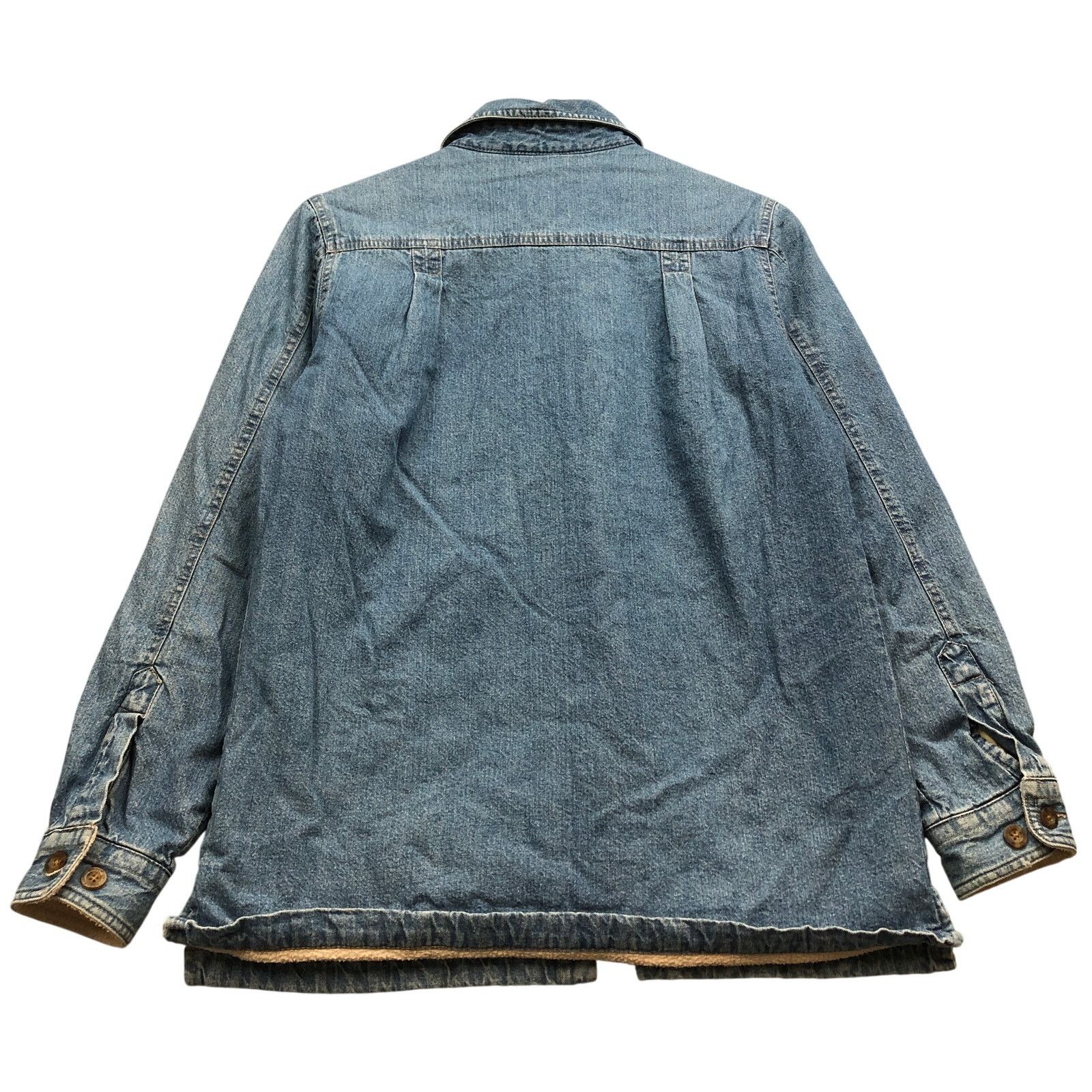 Other Woolrich Denim Sherpa Lined Shirt Jacket Womens Small S Blue Size S / US 4 / IT 40 - 5 Thumbnail