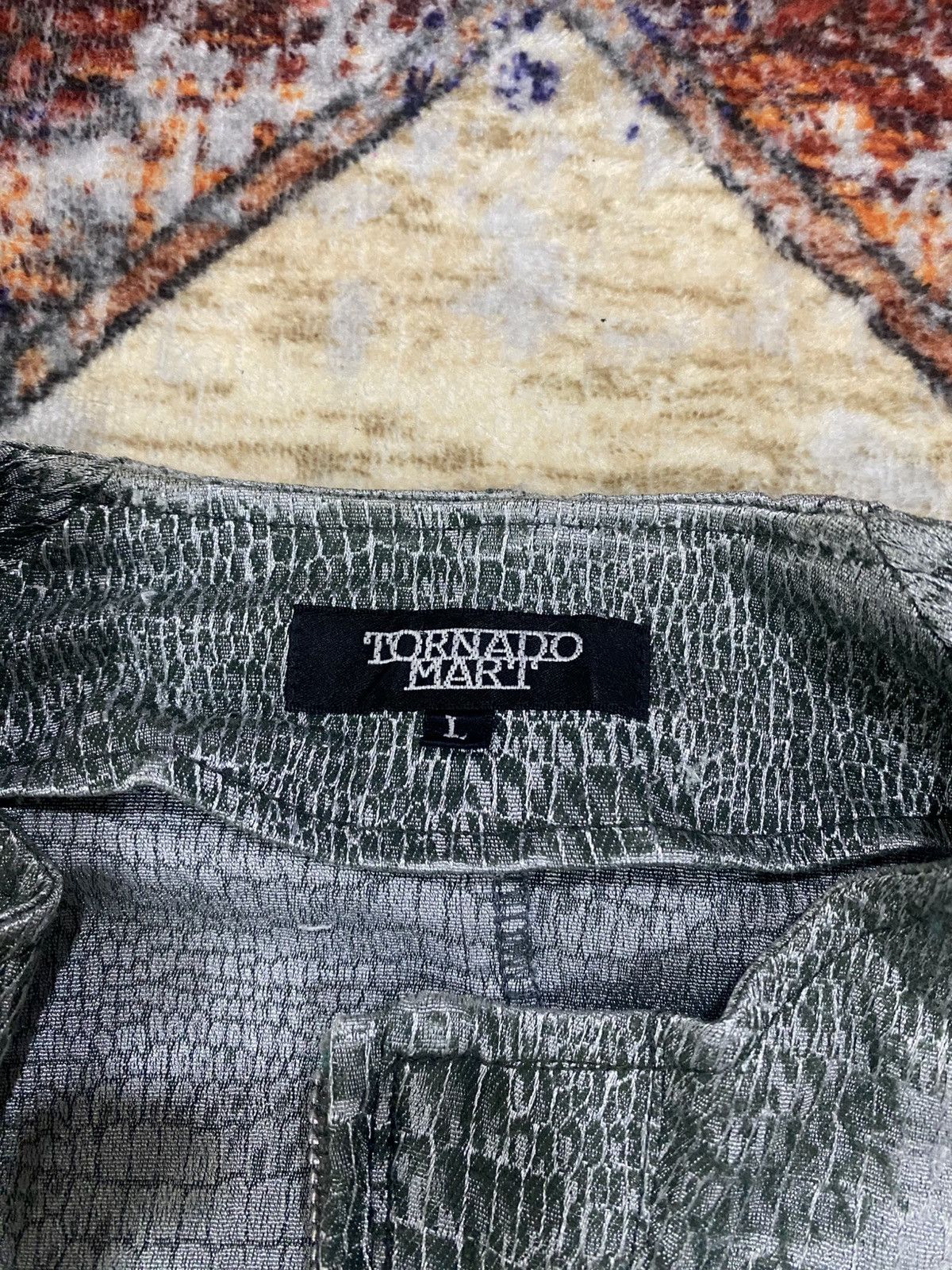 Tornado Mart Tornado Mart Crocodile Pattern Design Riders Blouson Jacket Size US L / EU 52-54 / 3 - 12 Thumbnail