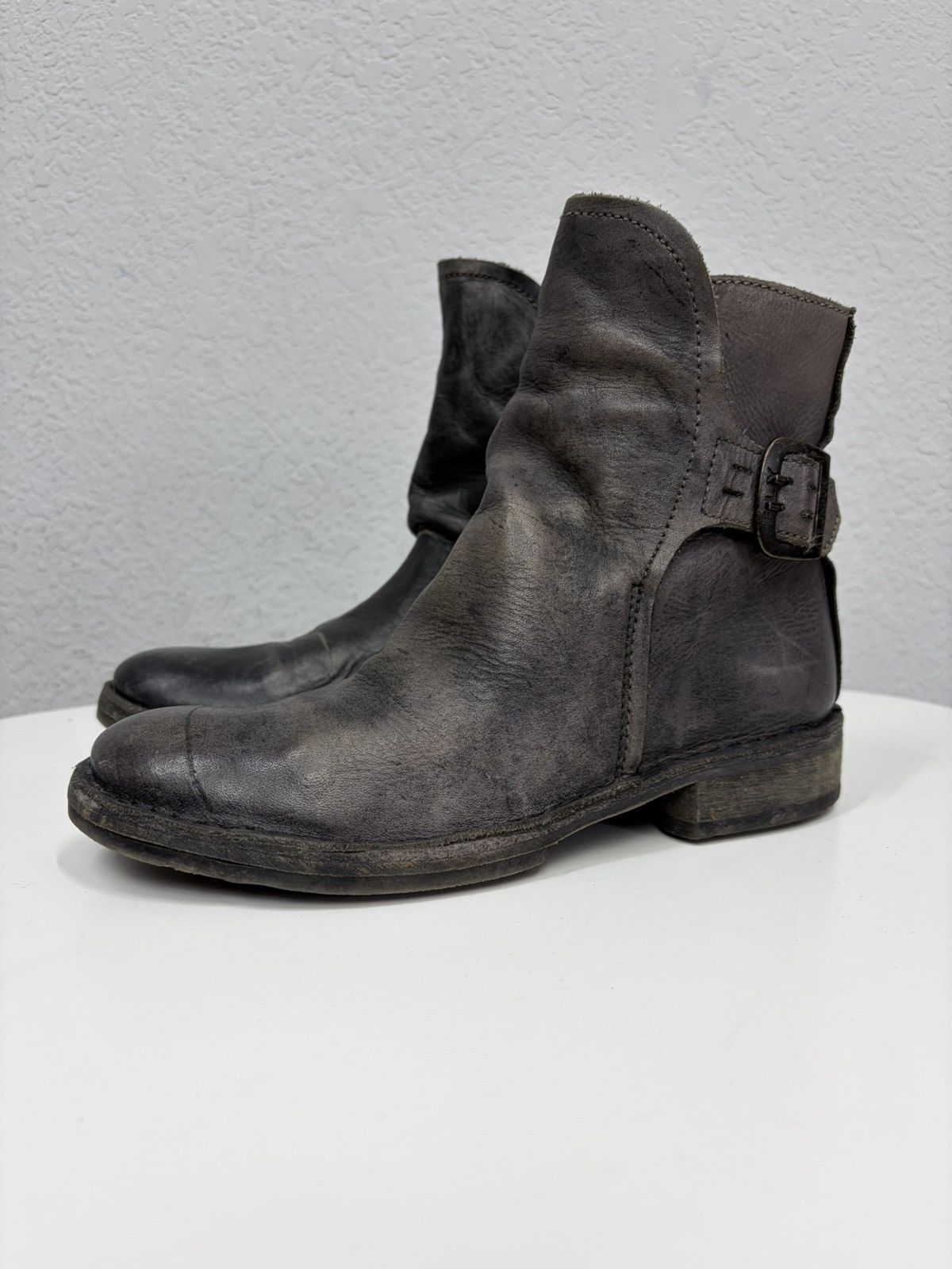 If Six Was Nine Vintage Y2K Guidi CCP Style Distressed Leather Biker Boots Size US 8 / EU 41 - 10 Thumbnail