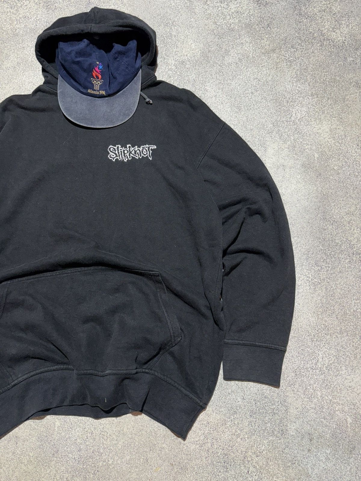 Band Tees × Slipknot × Vintage Vintage Slipknot 90s Rock Band Black Hoodie Men’s Size XL Size US XL / EU 56 / 4 - 2 Thumbnail