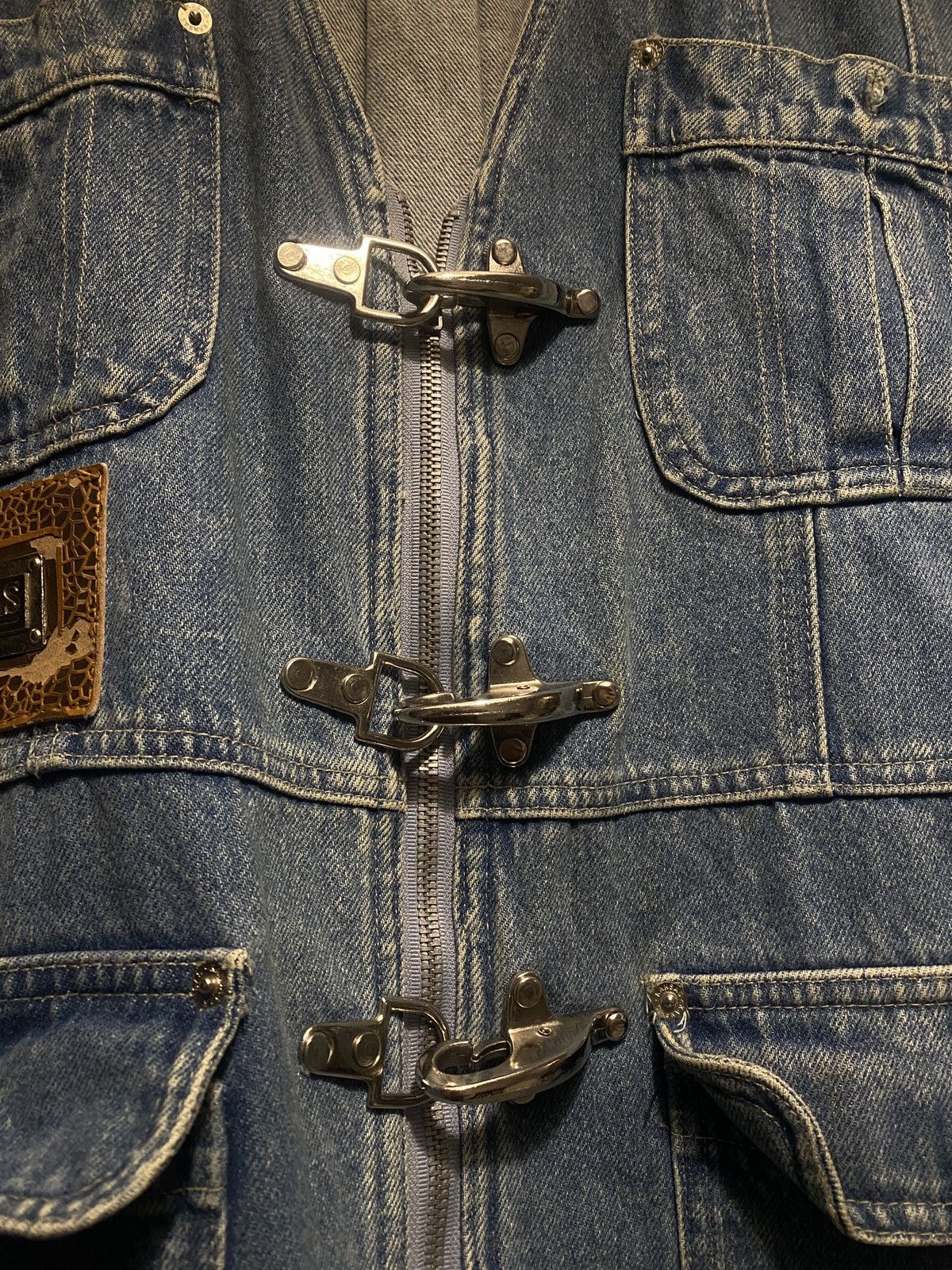 Vintage Old denim kansas oversize vest with metal claps Size US M / EU 48-50 / 2 - 9 Thumbnail