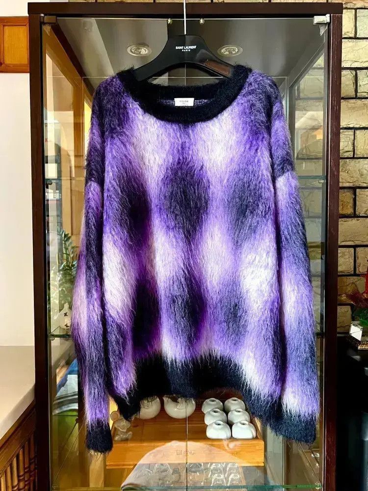 Celine Celine 22AW Purple Mohair Knitwear Sweater-2507 Size US M / EU 48-50 / 2 - 7 Thumbnail