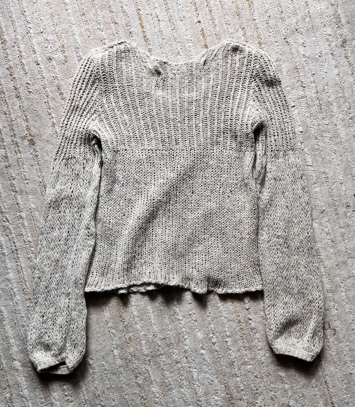 GOAT Crew × Le Grande Bleu (L.G.B.) GOA Wide Neck Beige Knitted Sweater Size US S / EU 44-46 / 1 - 2 Thumbnail