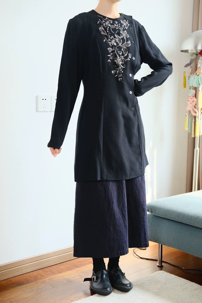 Kenzo KENZO A large embroidered slanted dress Size XS / US 0-2 / IT 36-38 - 2 Thumbnail