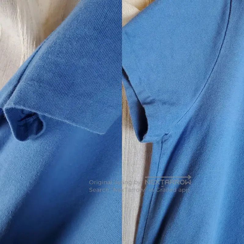 Burberry Burberry Blue Cotton Logo Short-Sleeve T-Shirt. Size M / US 6-8 / IT 42-44 - 9 Thumbnail