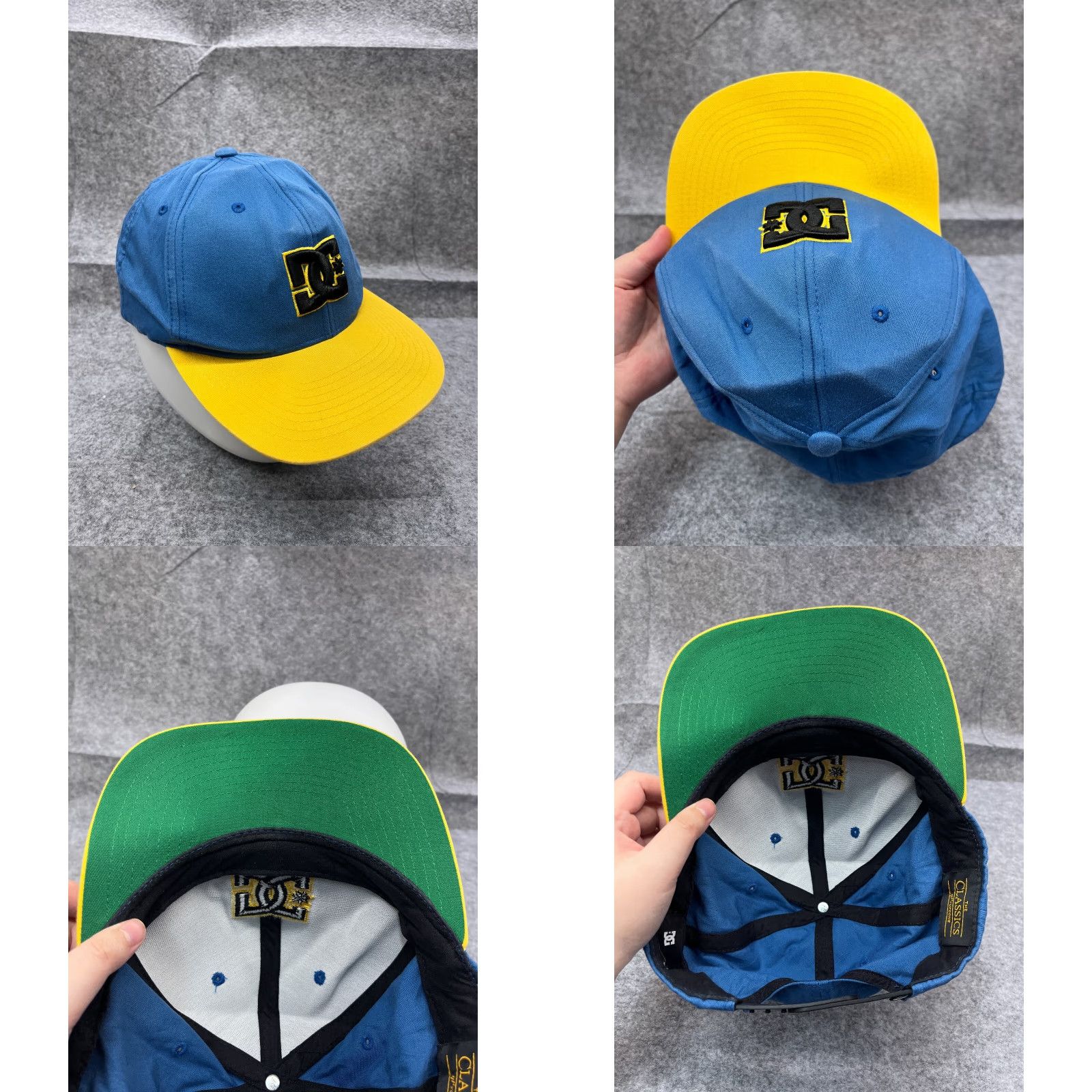Vintage VINTAGE DC Shoes Snapback Hat Cap Adult 7 1/8 Blue Cotton Skate 90s Mens Size ONE SIZE - 8 Thumbnail
