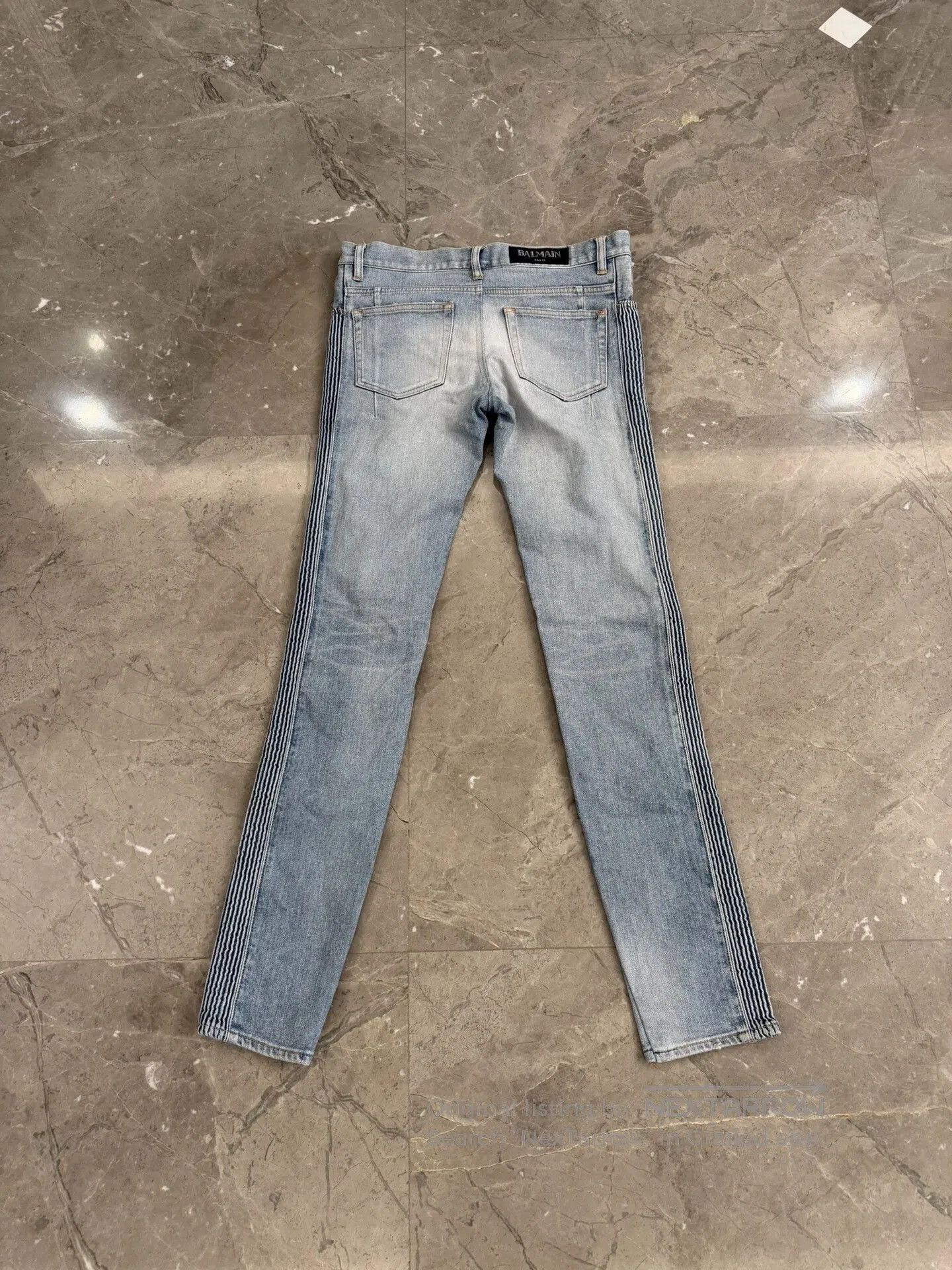 Balmain Balmain Straight Leg Jeans in Blue. Size US 29 - 1 Thumbnail