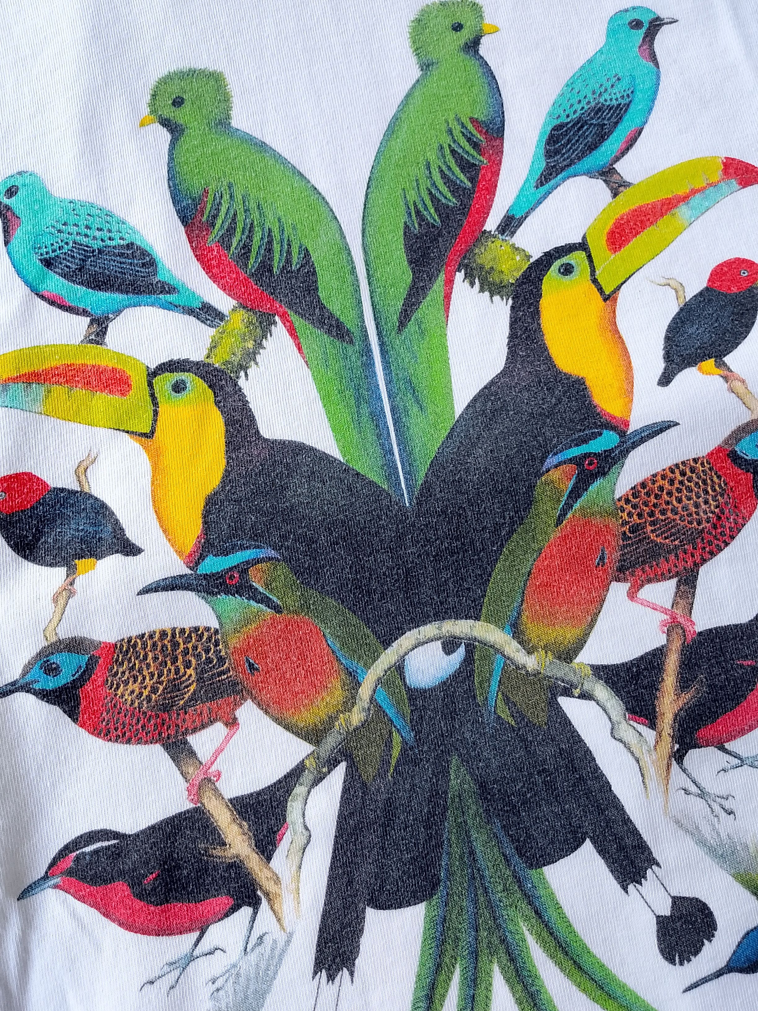Other Vintage 90s Style Birds of Panama Naturecore Single StitchTs Size US M / EU 48-50 / 2 - 6 Thumbnail