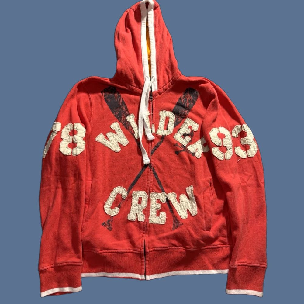 Designer × Streetwear × Vintage 74 is war zip up hooded sweatshirt