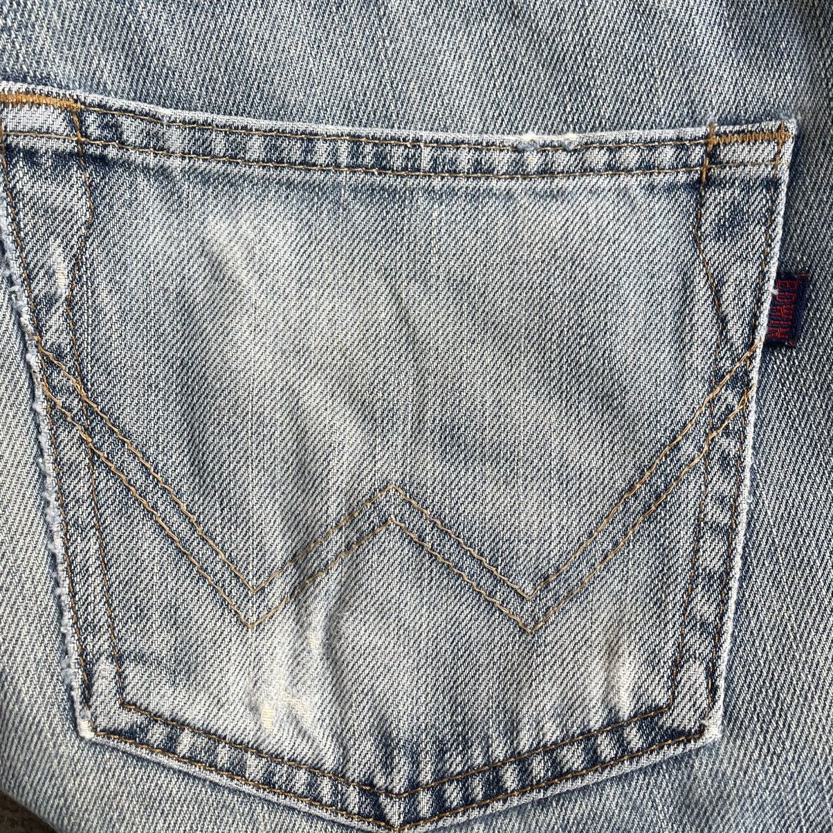Edwin 🔥Vintage Edwin 403 Stoned Washed Distress Denim Jeans Size US 35 - 12 Thumbnail