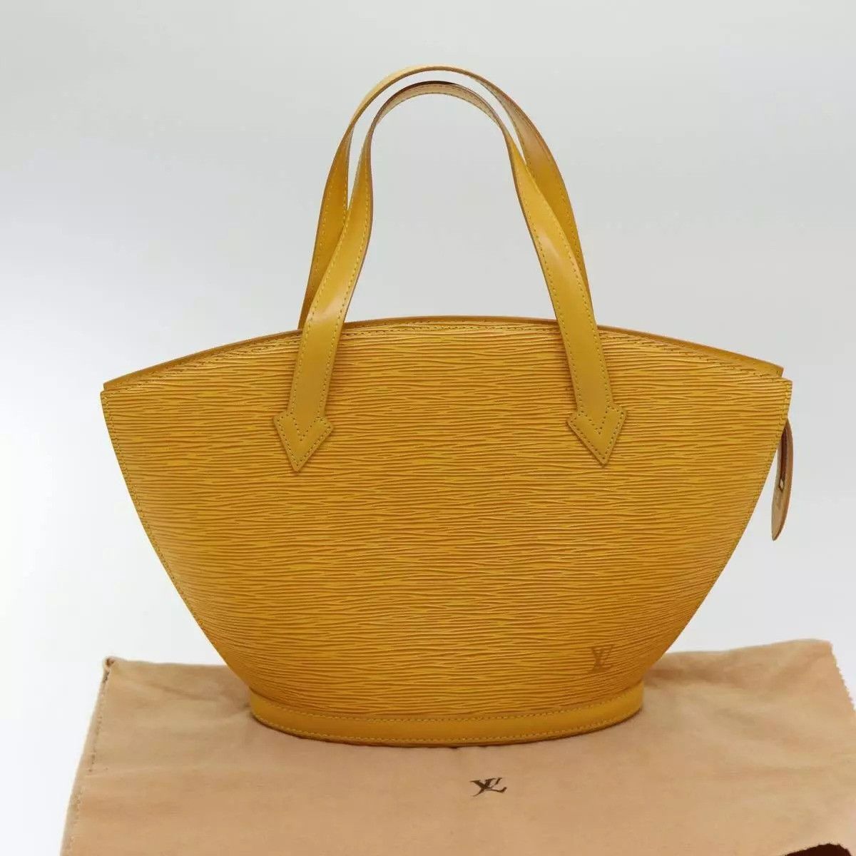 Louis Vuitton LOUIS VUITTON Epi Saint Jacques Hand Bag Yellow Size ONE SIZE - 6 Thumbnail