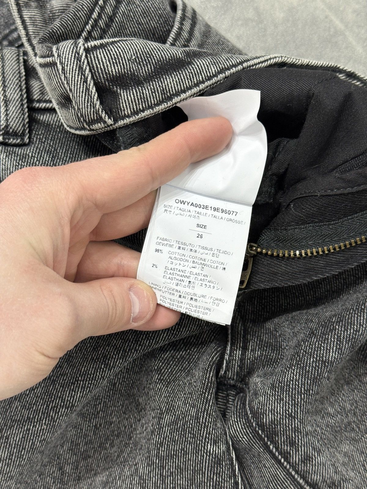 Off-White Slim fit jeans denim washed off white operating srl SS2019 Size US 26 / EU 42 - 9 Thumbnail