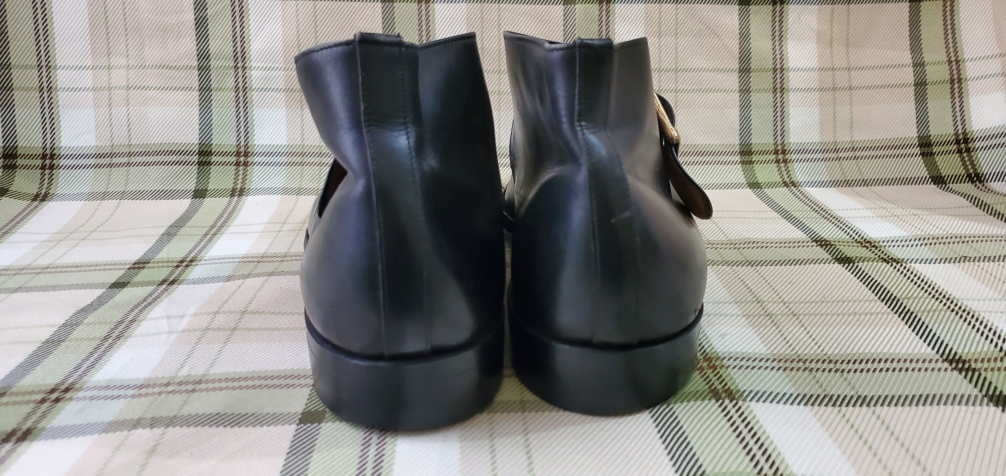 Grenson Grenson Black Leather Monk Ankle Boots Size US 11 / EU 44 - 4 Thumbnail