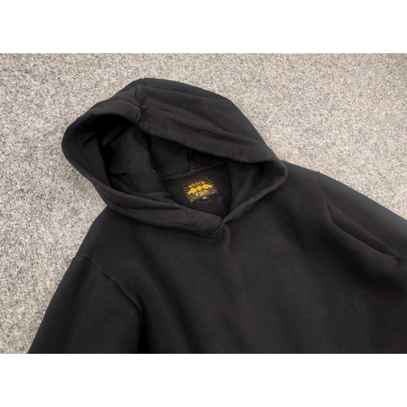 Vintage BRAVE STAR SELVAGE Los Angeles American Made Cotton Black Hoodie Shirt Men M Cold Weather 90s Army Vintage-Style Size US M / EU 48-50 / 2 - 6 Thumbnail