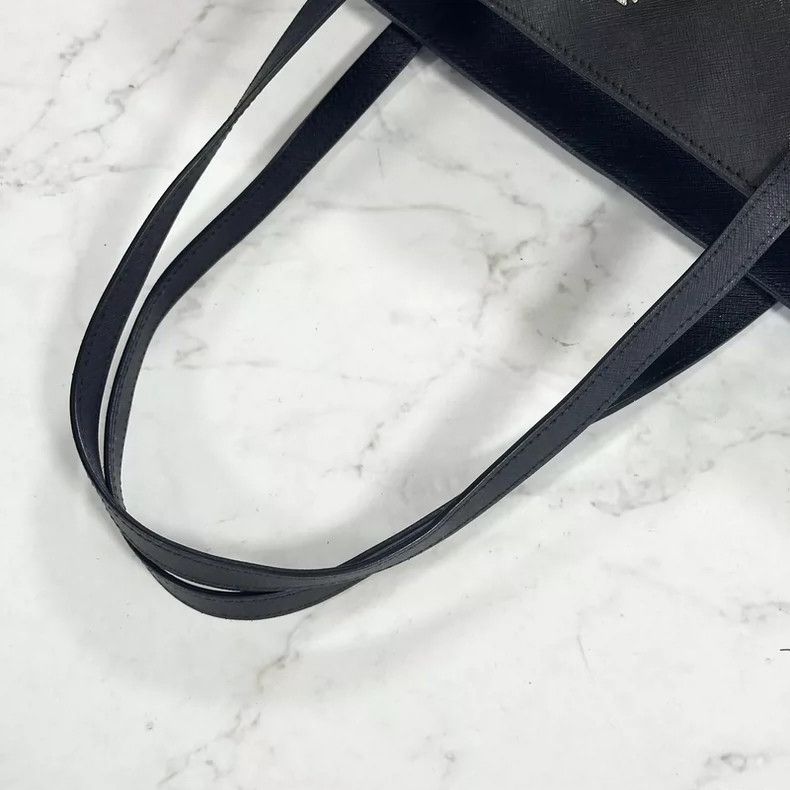 Vivienne Westwood Vivienne Westwood size os Black leather Saturn tote bag Size ONE SIZE - 5 Thumbnail