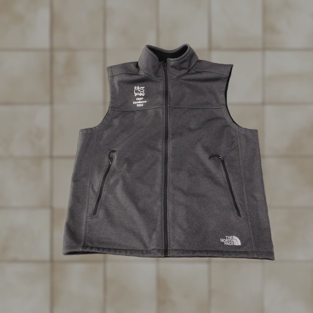 The North Face The North Face Vest Mens XL Gray Soft Shell Full Zip Embroidered FADP 2022 Size US XL / EU 56 / 4 - 1 Thumbnail
