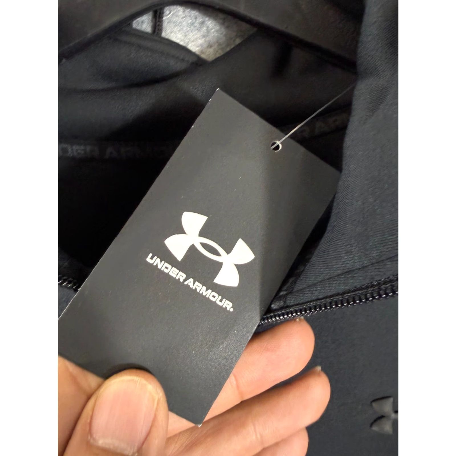 Under Armour Under Armour Jacket Womens XS Black Fleece Half Zip Mock Neck Pullover NWT Size XS / US 0-2 / IT 36-38 - 5 Thumbnail
