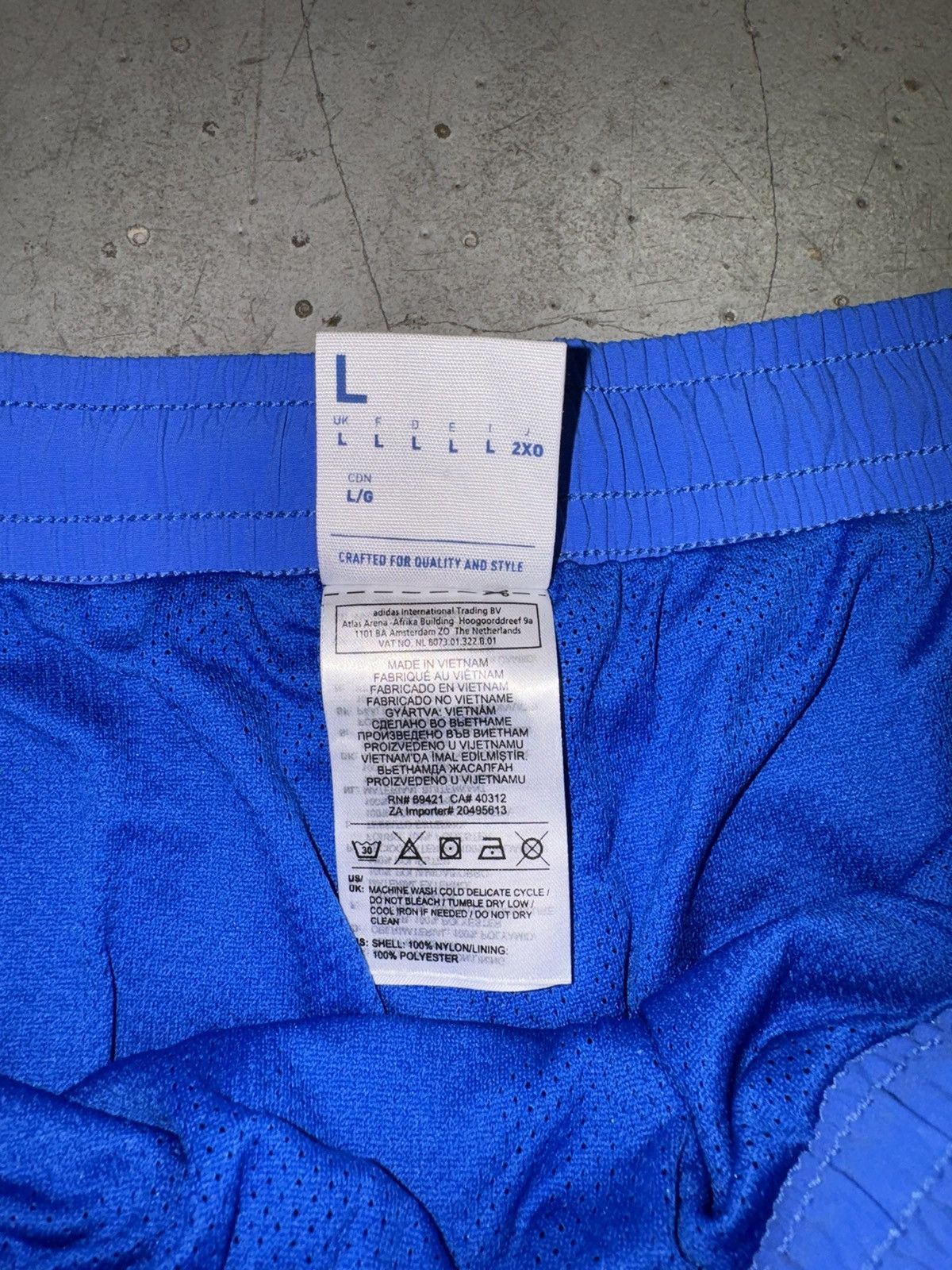 Pleasures Pleasures x Reebok Blue and Green Shorts Size US 34 / EU 50 - 6 Thumbnail