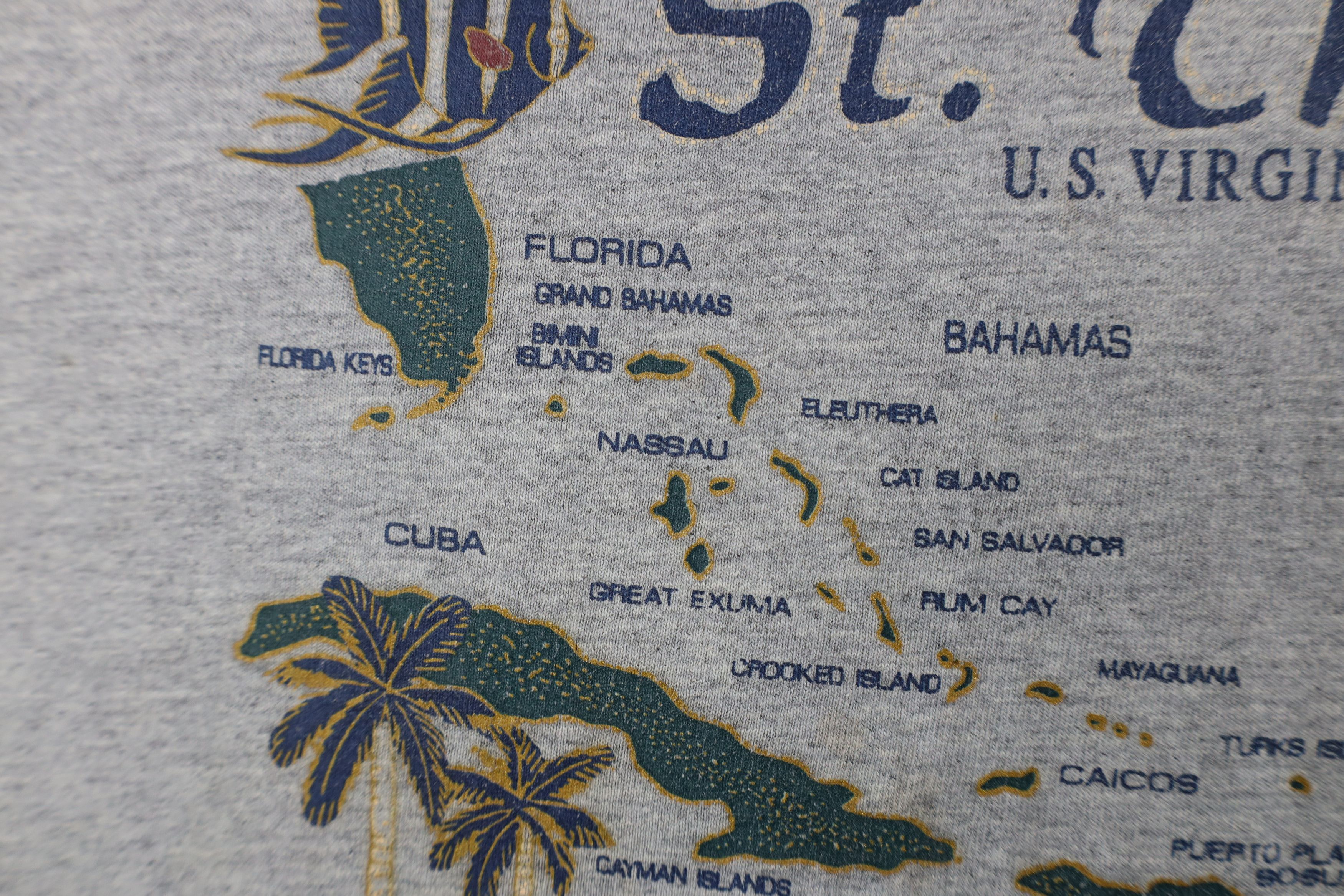 Vintage Vintage 90s Streetwear St Thomas US Virgin Islands T-Shirt Size US M / EU 48-50 / 2 - 7 Thumbnail