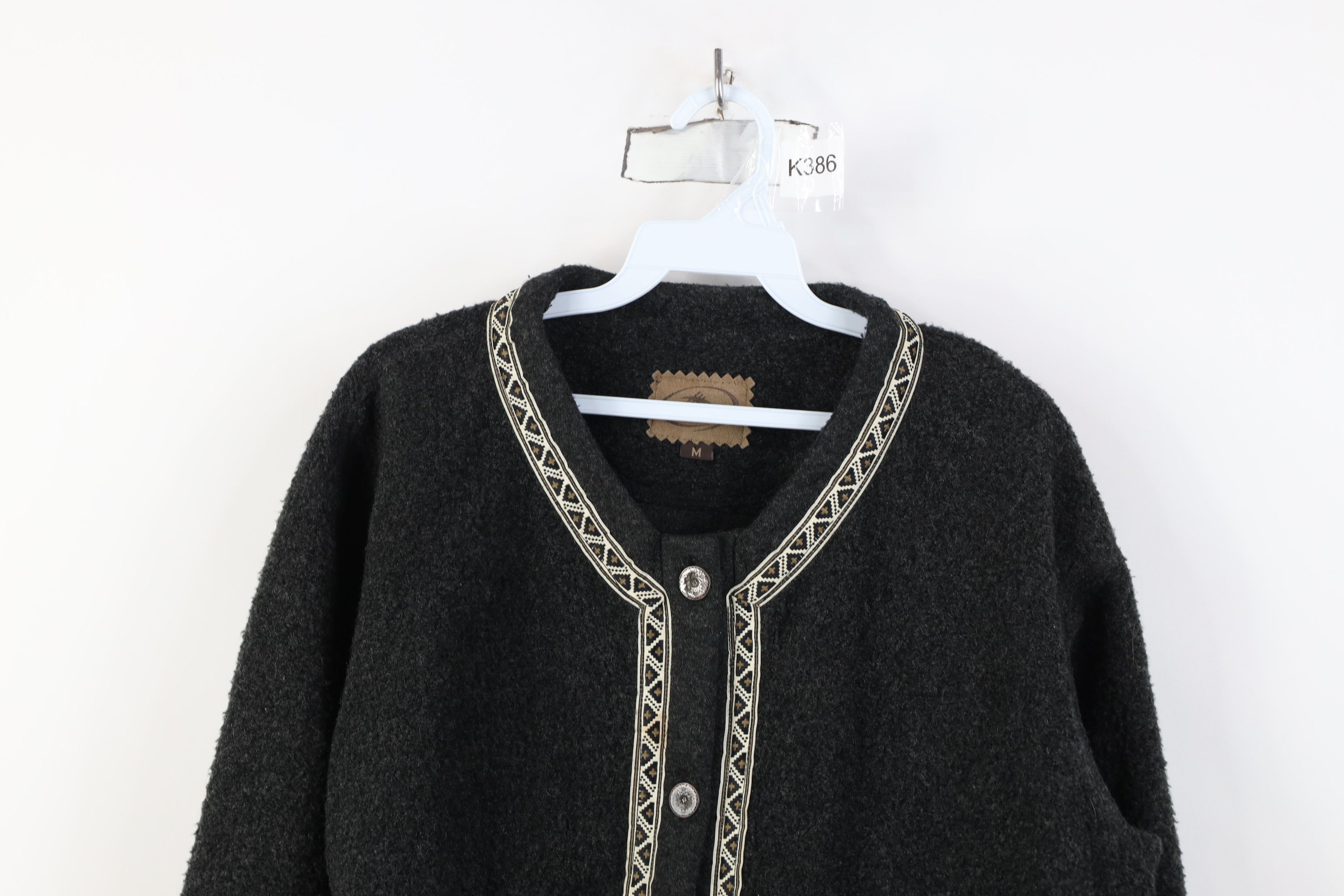 Vintage Vintage 90s Streetwear Knit Fair Isle Cardigan Sweater Size M / US 6-8 / IT 42-44 - 2 Thumbnail