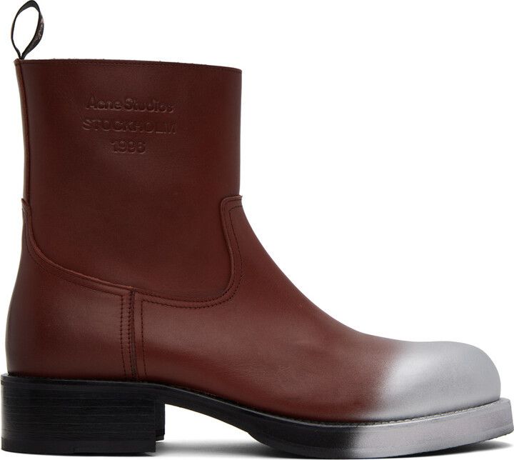 Acne Studios o1y1024 Ankle Boots in Multicolor Size US 9 / EU 42 - 3 Thumbnail