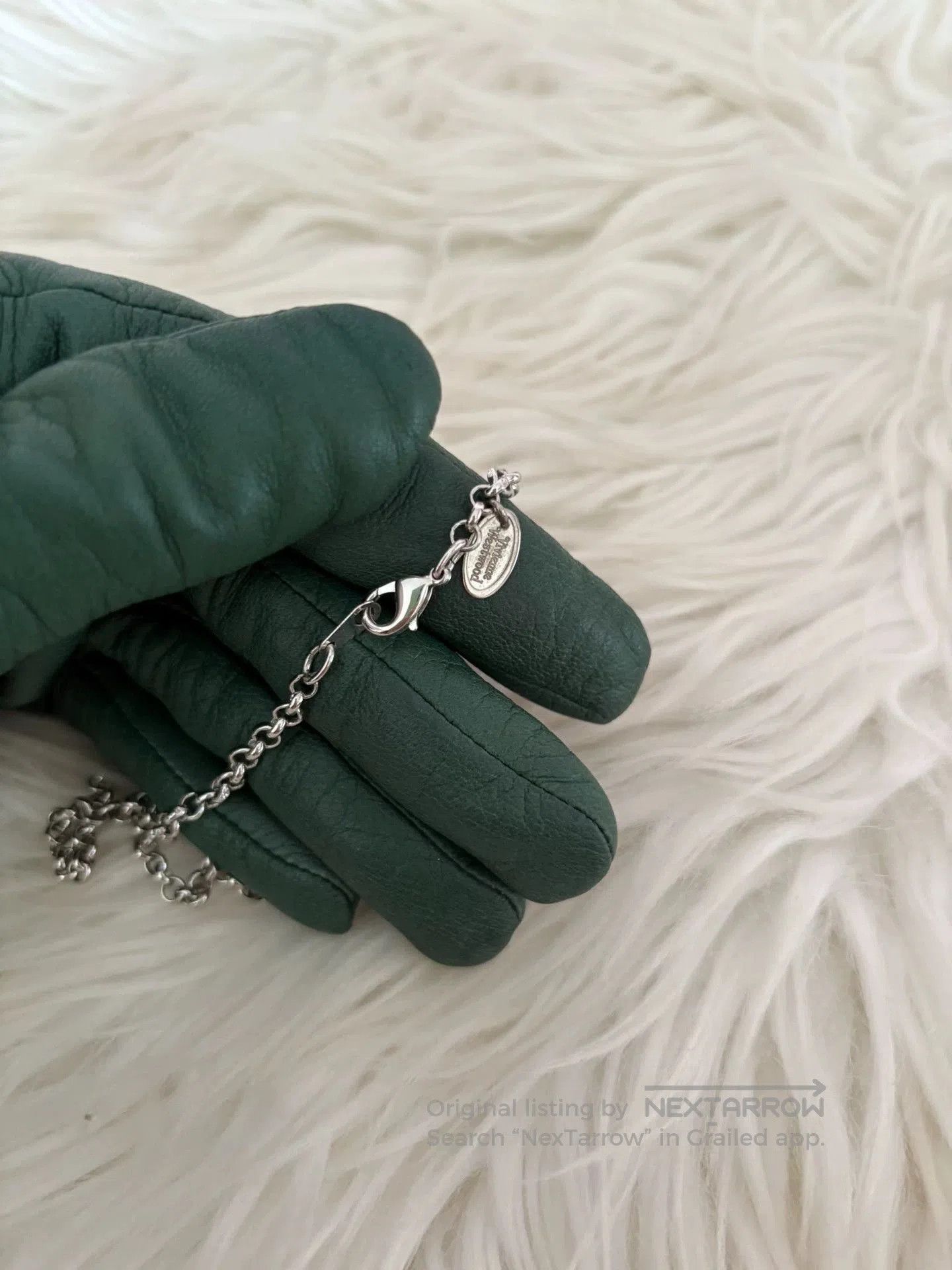 Vivienne Westwood Vivienne Westwood Skeleton Saturn Rhinestone Necklace. Size ONE SIZE - 3 Thumbnail
