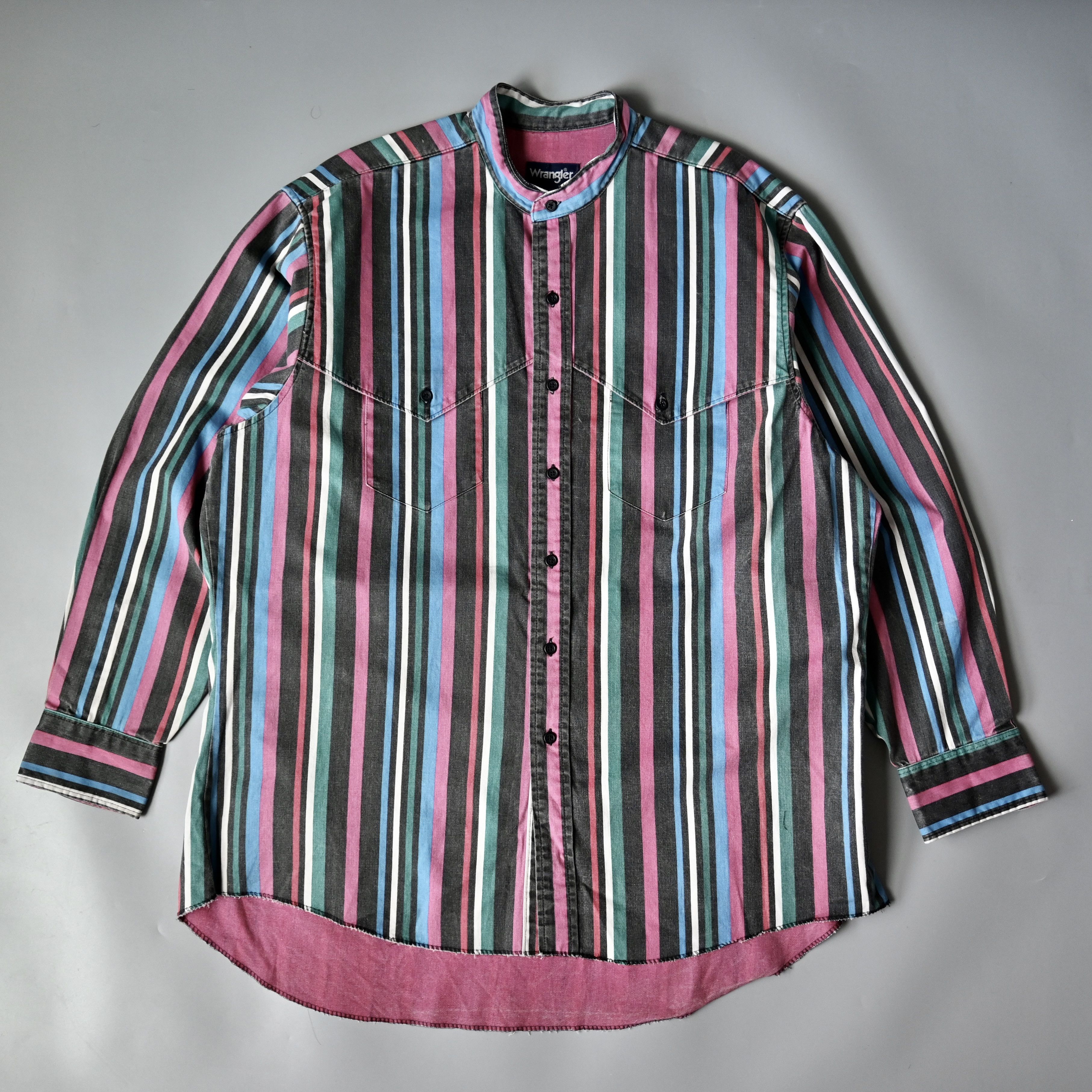 Vintage Custom collar, VTG Wrangler Brushpopper cape shirt 17.5-35 Size US XL / EU 56 / 4 - 3 Thumbnail