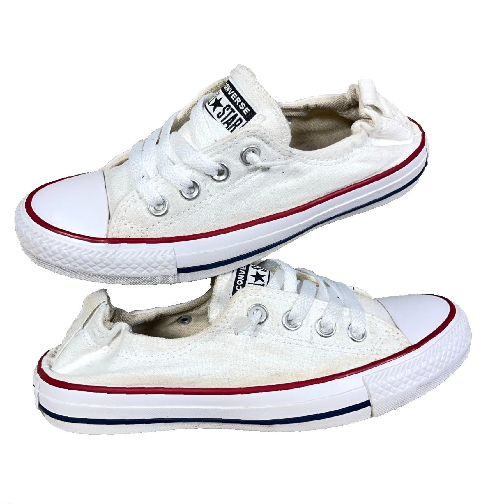 Converse Converse Chuck Taylor All Star Shoreline Slip On Women 7 White Sneaker Casual Canvas Stars Logo Comfort Low Top Size US 7 / IT 37 - 2 Thumbnail