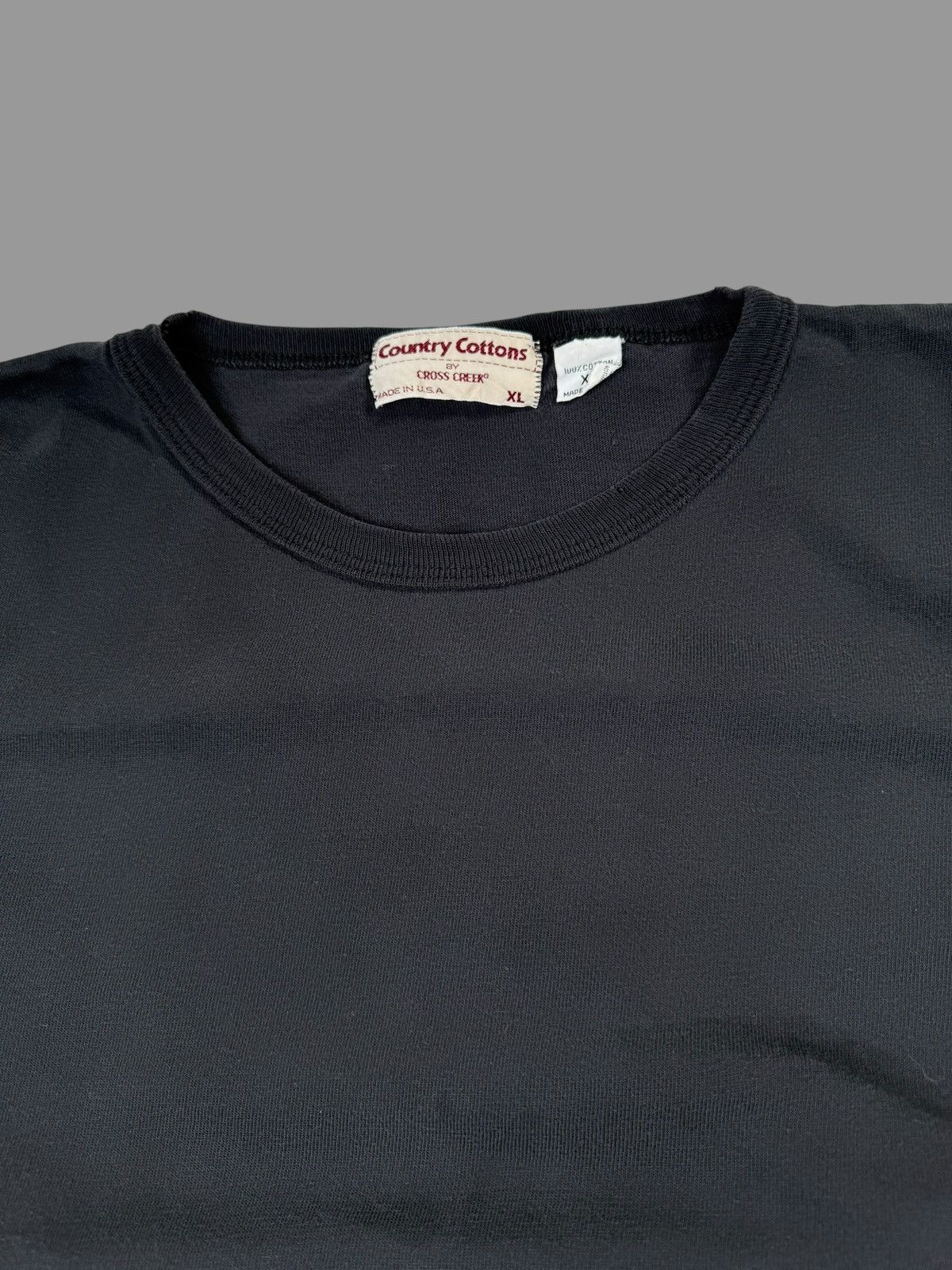 Vintage Vintage 1990s black blank long sleeve Size US XL / EU 56 / 4 - 4 Thumbnail