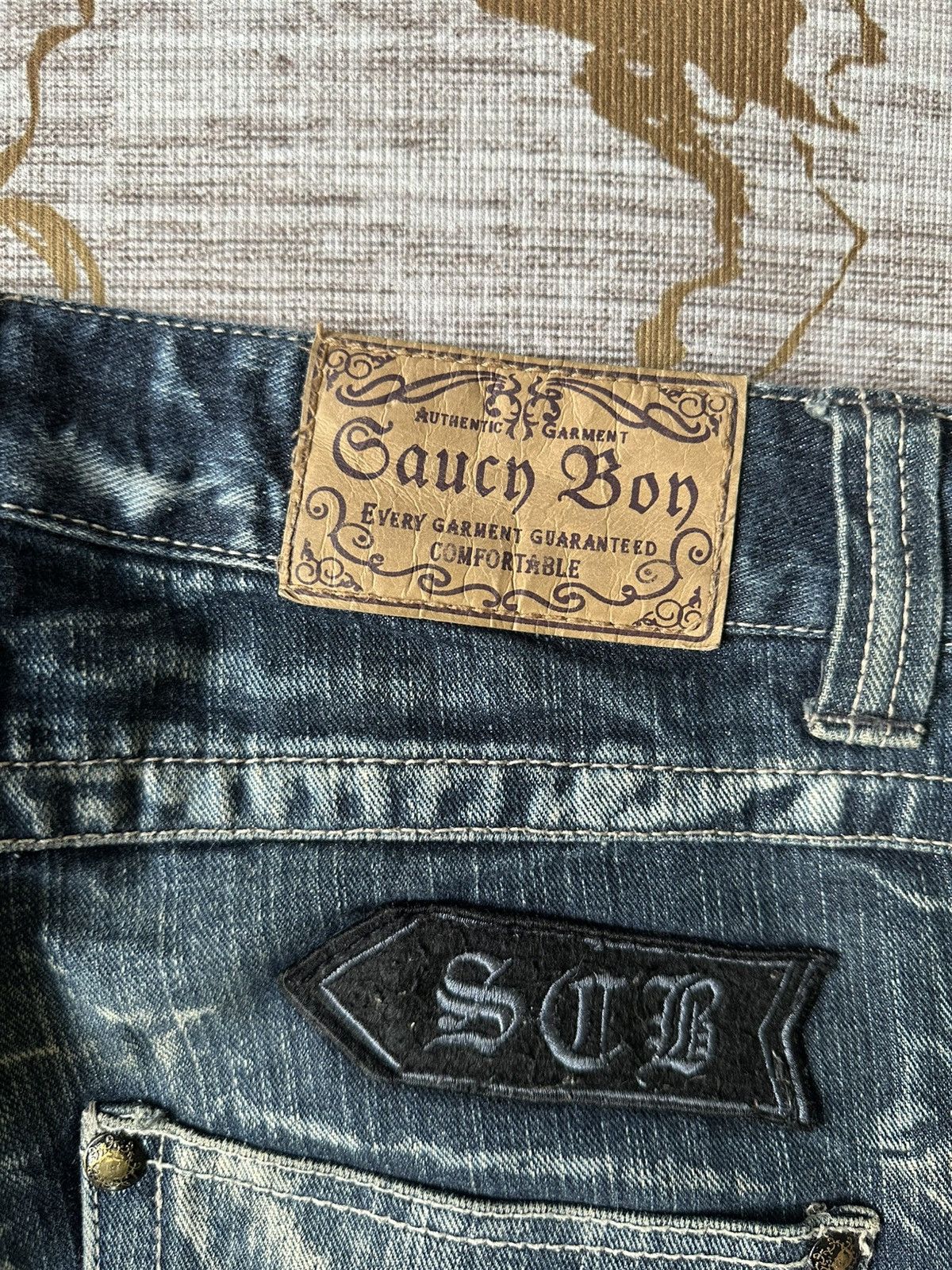 Japanese Brand Tommorow Claw Marks Patches Design Denim Size US 32 / EU 48 - 22 Thumbnail