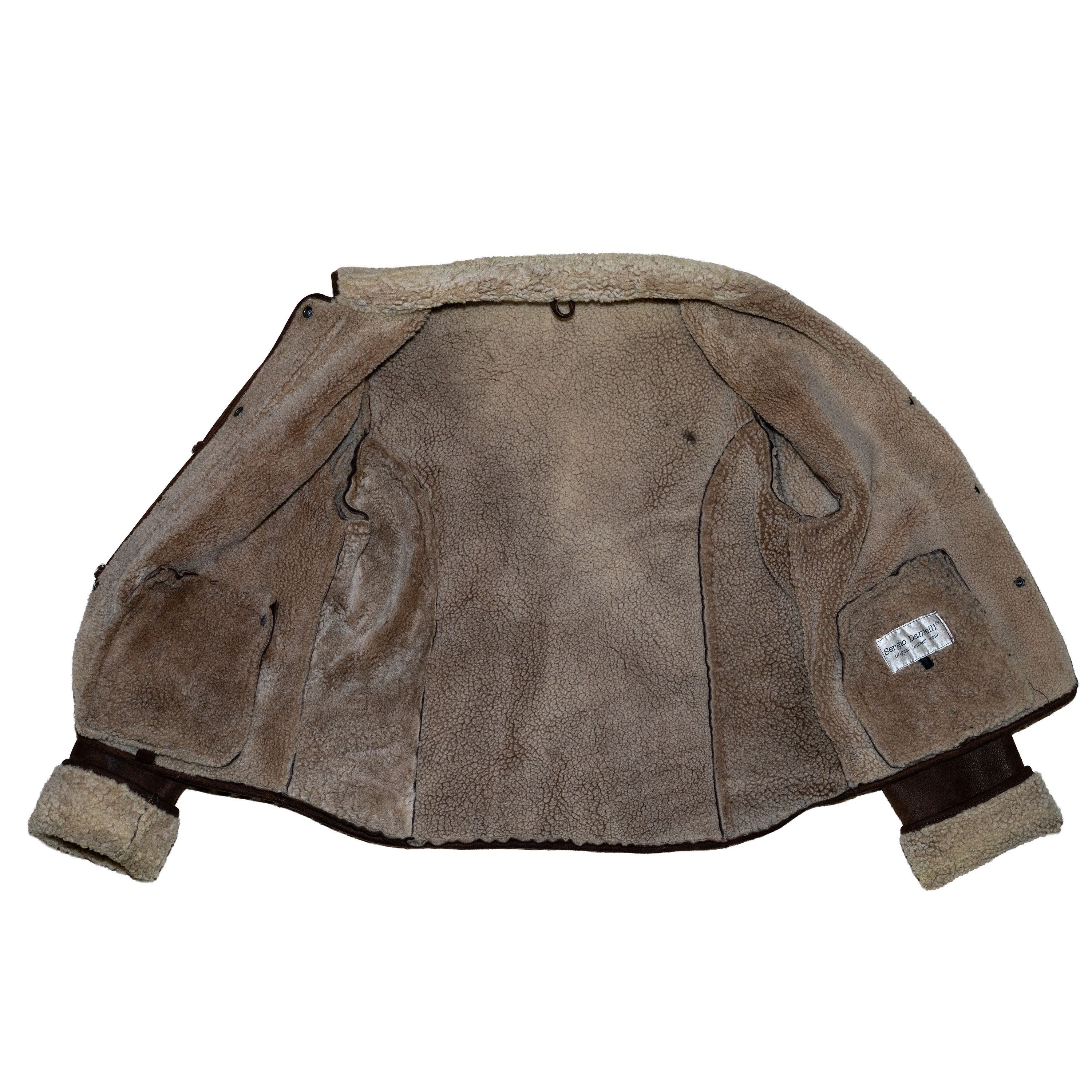 Other Sergio Danielli Suede Shearling Jacket Size US M / EU 48-50 / 2 - 5 Thumbnail