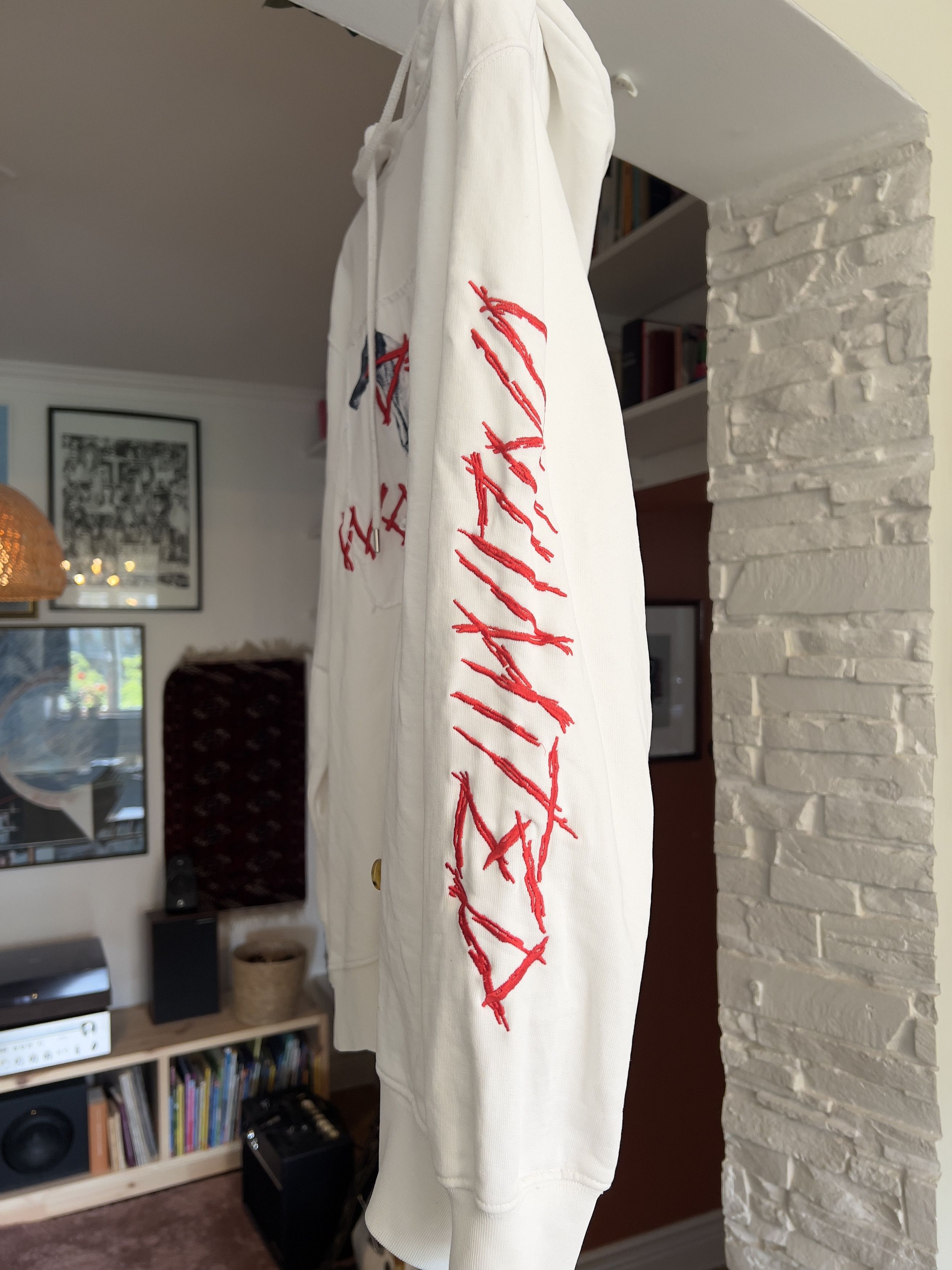 032c 032c White Embroided Hoodie Size US M / EU 48-50 / 2 - 4 Thumbnail