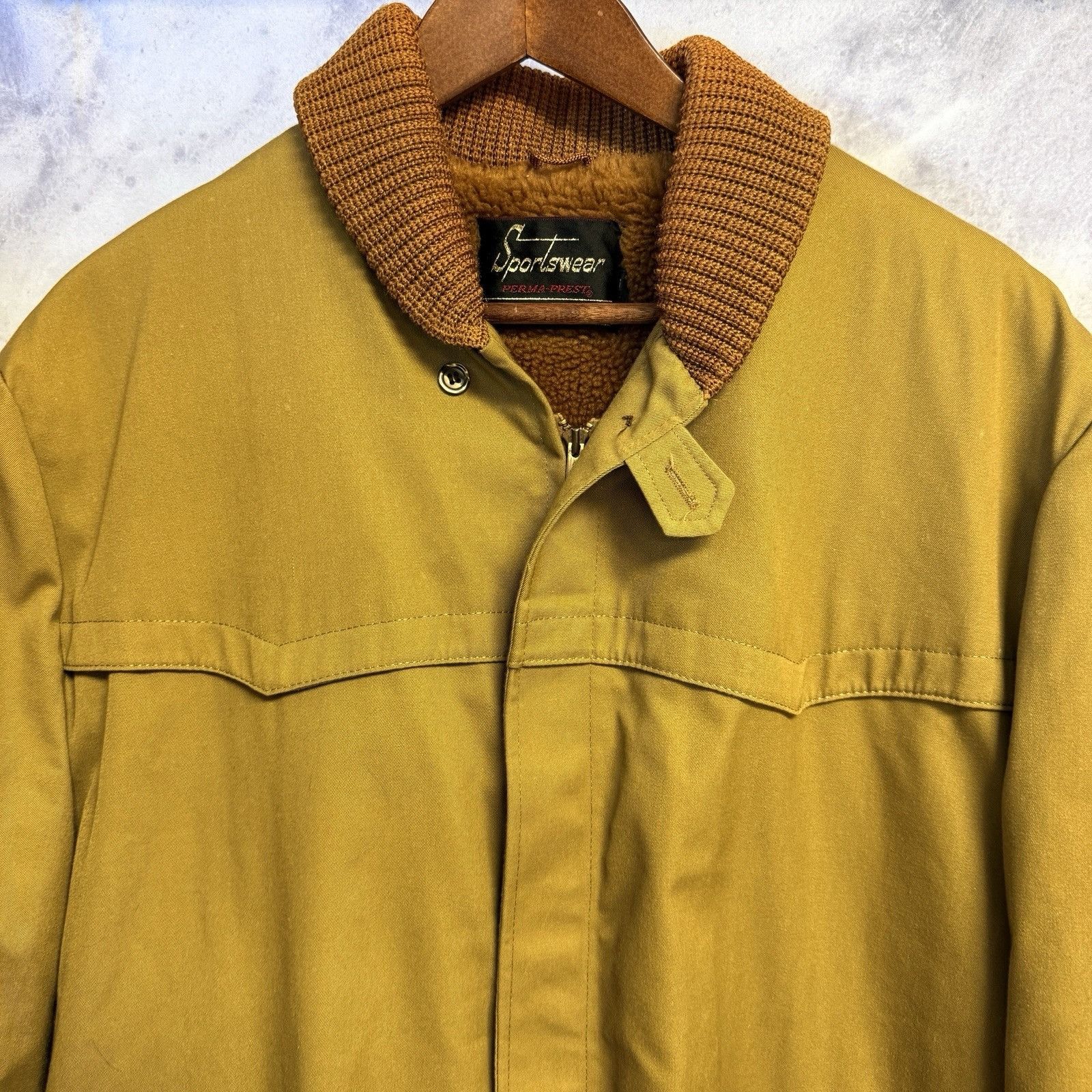 Sears Vintage Sears Sportswear Bomber Jacket Mens 46 L Perma Size US XL / EU 56 / 4 - 3 Thumbnail
