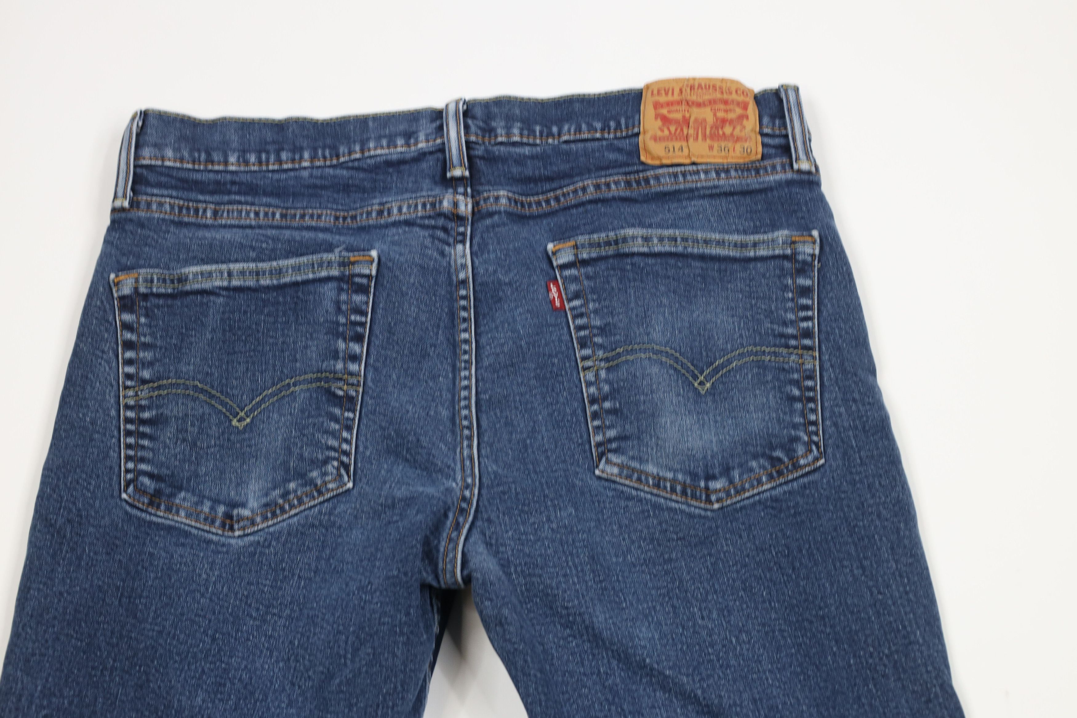 Levi's × Vintage Vintage Y2K Levis 514 Stretch Straight Leg Denim Jeans Blue Size US 36 / EU 52 - 10 Thumbnail