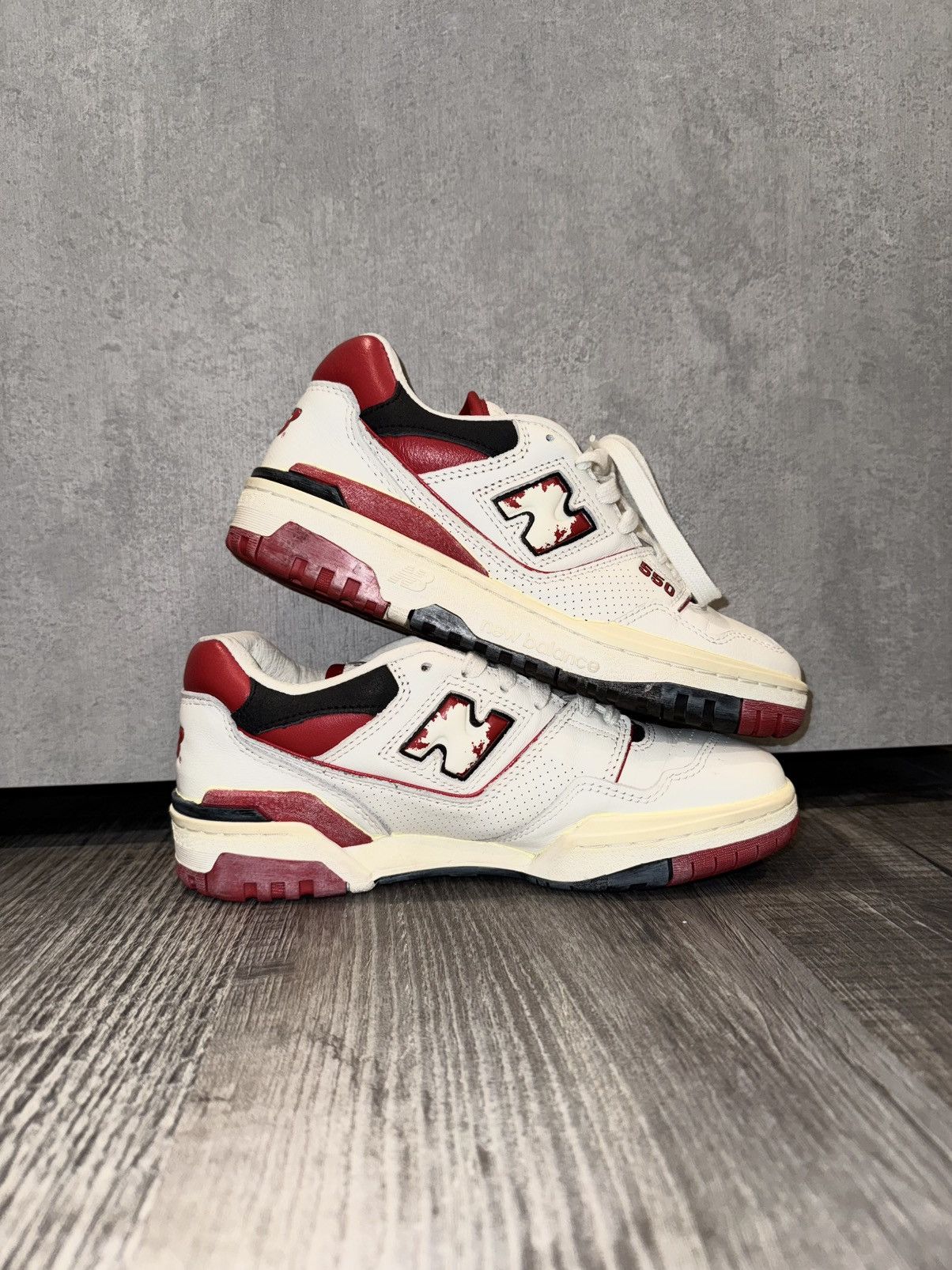 Men’s Vintage New Balance 550 Pack Team Red