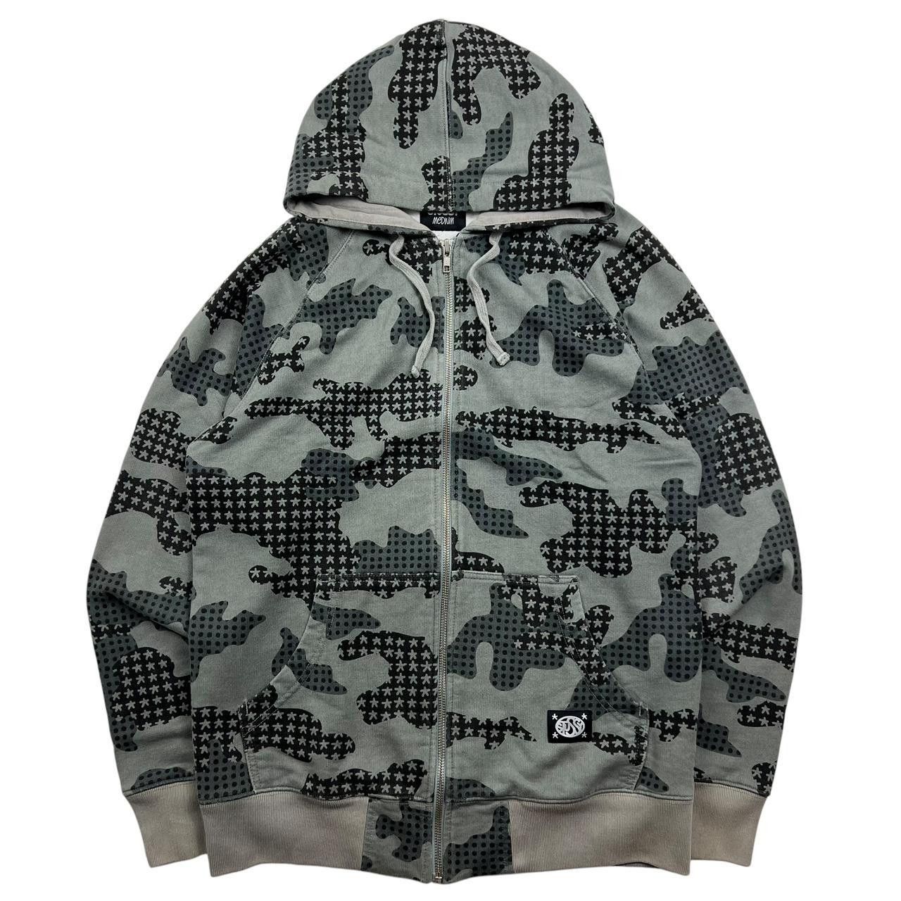 Stussy Stussy World Tour Zip Up Hoodie Grey sz M | Grailed