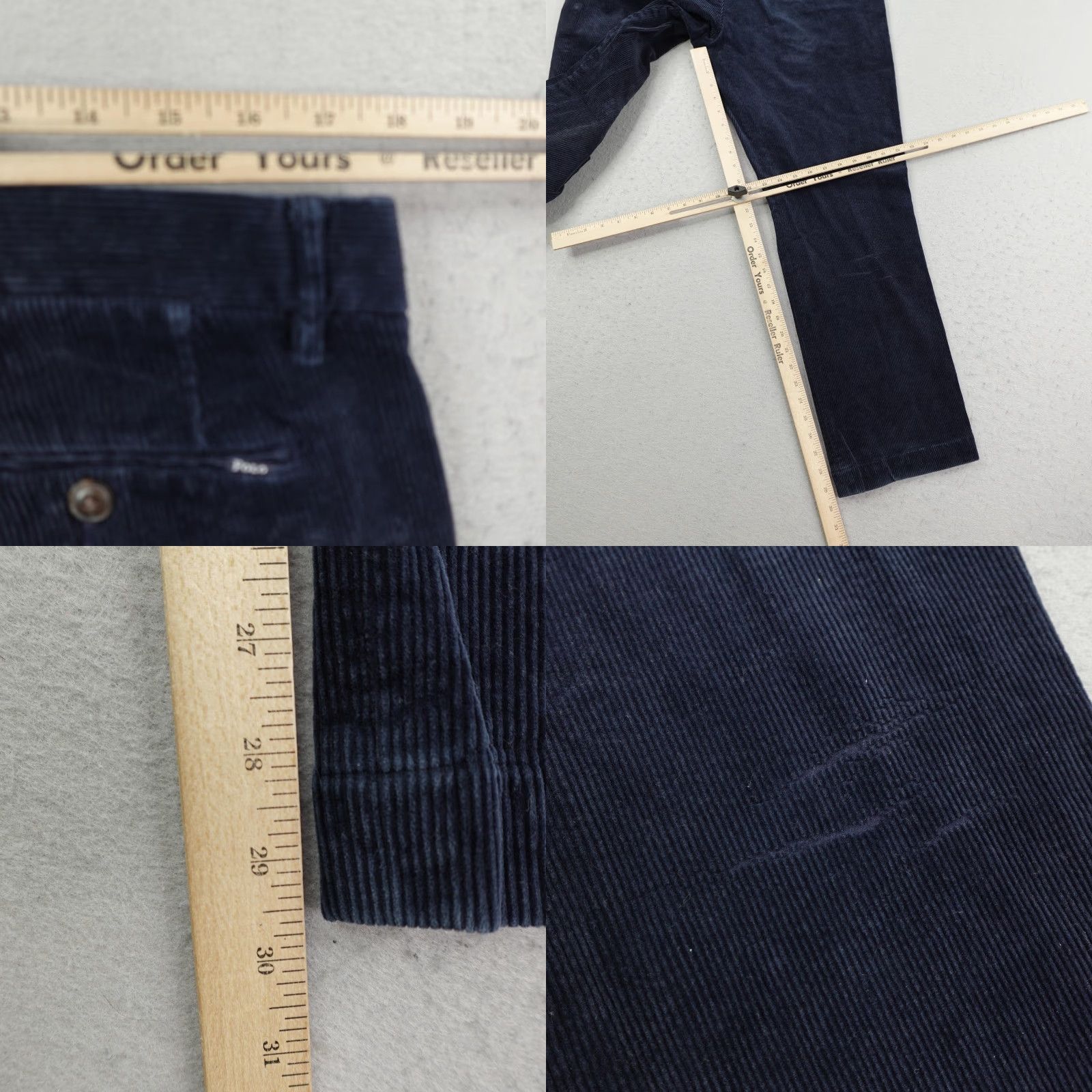 Polo Ralph Lauren Polo Ralph Lauren Chino Pants Mens 36x30 Blue Corduroy Classic Fit Stretch Size US M / EU 48-50 / 2 - 8 Thumbnail