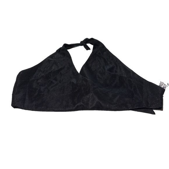 PRINCESS POLLY Princess Polly Black V-Neck Halter Sequin Crop size 10 Size M / US 6-8 / IT 42-44 - 1 Thumbnail