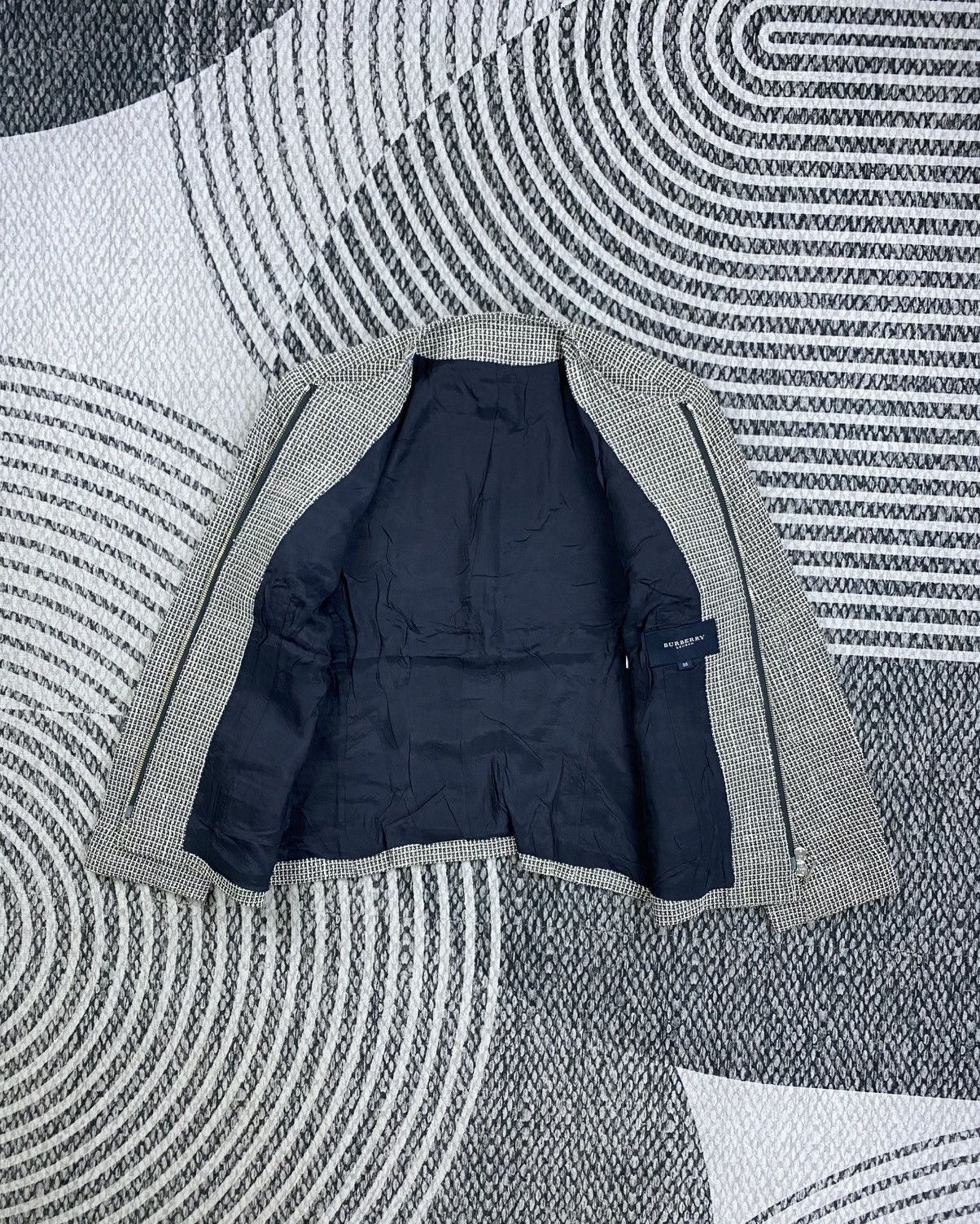 Burberry Vintage Burberry London No Collar Tweed Zipper Jacket Size S / US 4 / IT 40 - 5 Thumbnail