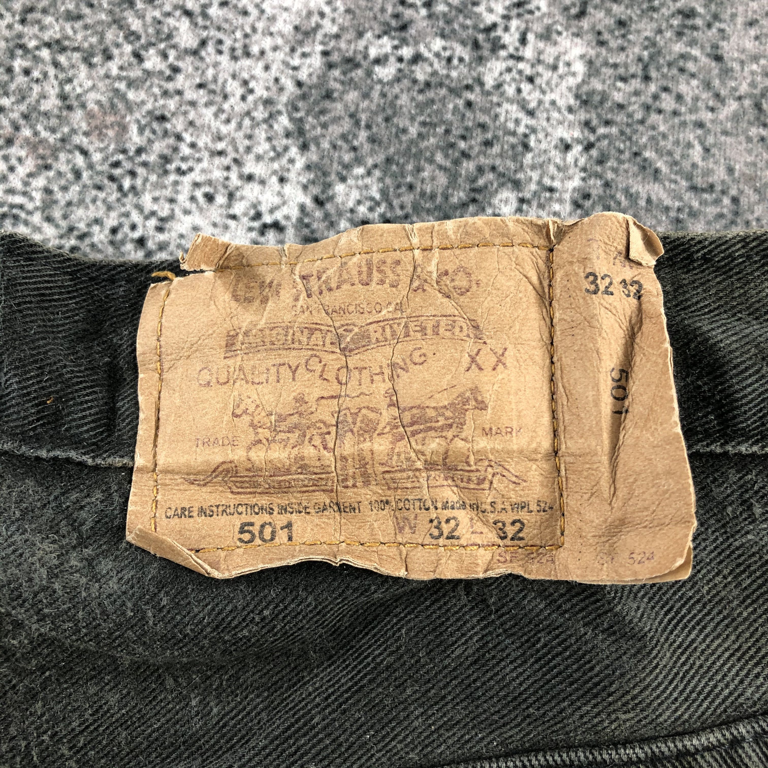 Levi's Vintage Levis 501 Jeans Faded Black Denim KJ891 Size US 32 / EU 48 - 5 Thumbnail