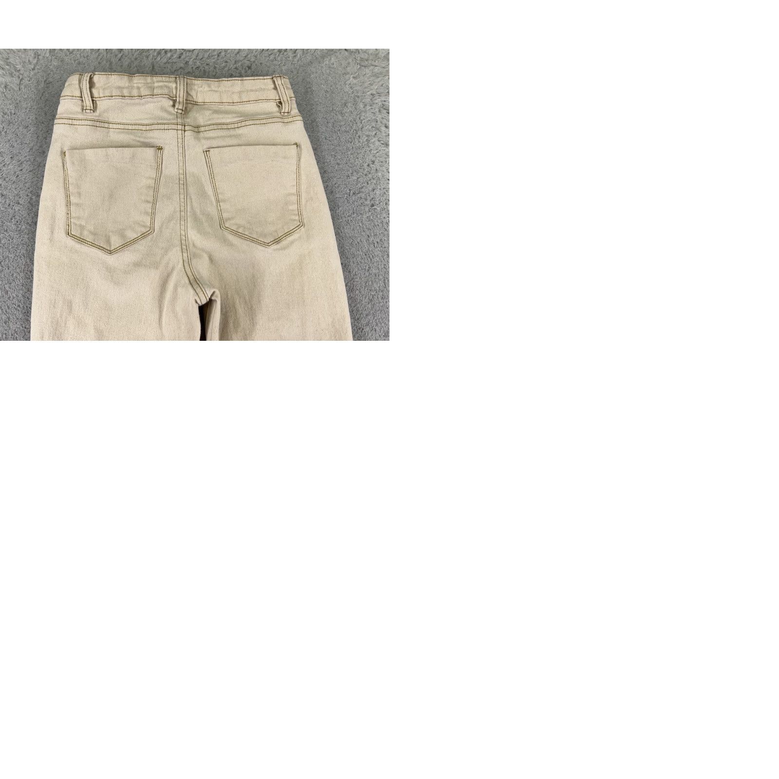 Vintage Ban Jara Jeans Women Beige Denim 22x30 Mid Rise Flared 30 Inseam Cotton Blend 5-Pocket Embroidered Casual Pants Mens? Wait no. End with Womens. Size 25" / US 0 / IT 36 - 10 Thumbnail