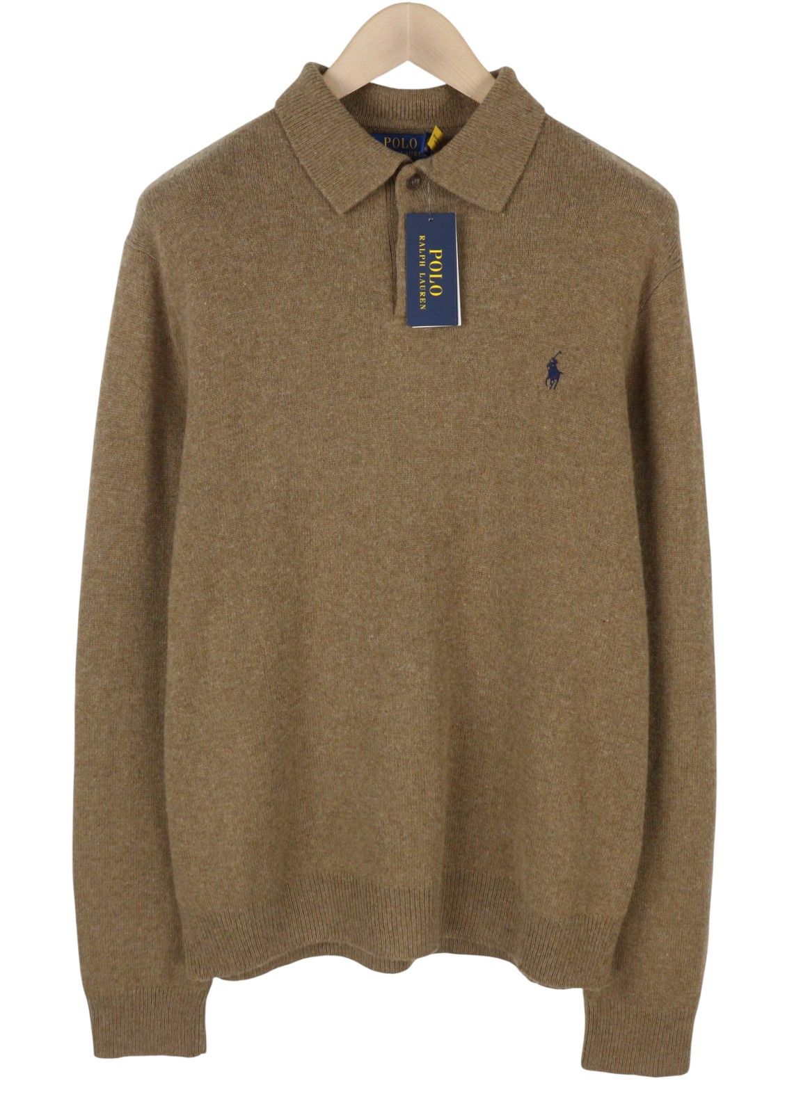 Ralph Lauren BROWN XL Wool Blend Polo Neck Pullover 86932 Size US XL / EU 56 / 4 - 1 Thumbnail