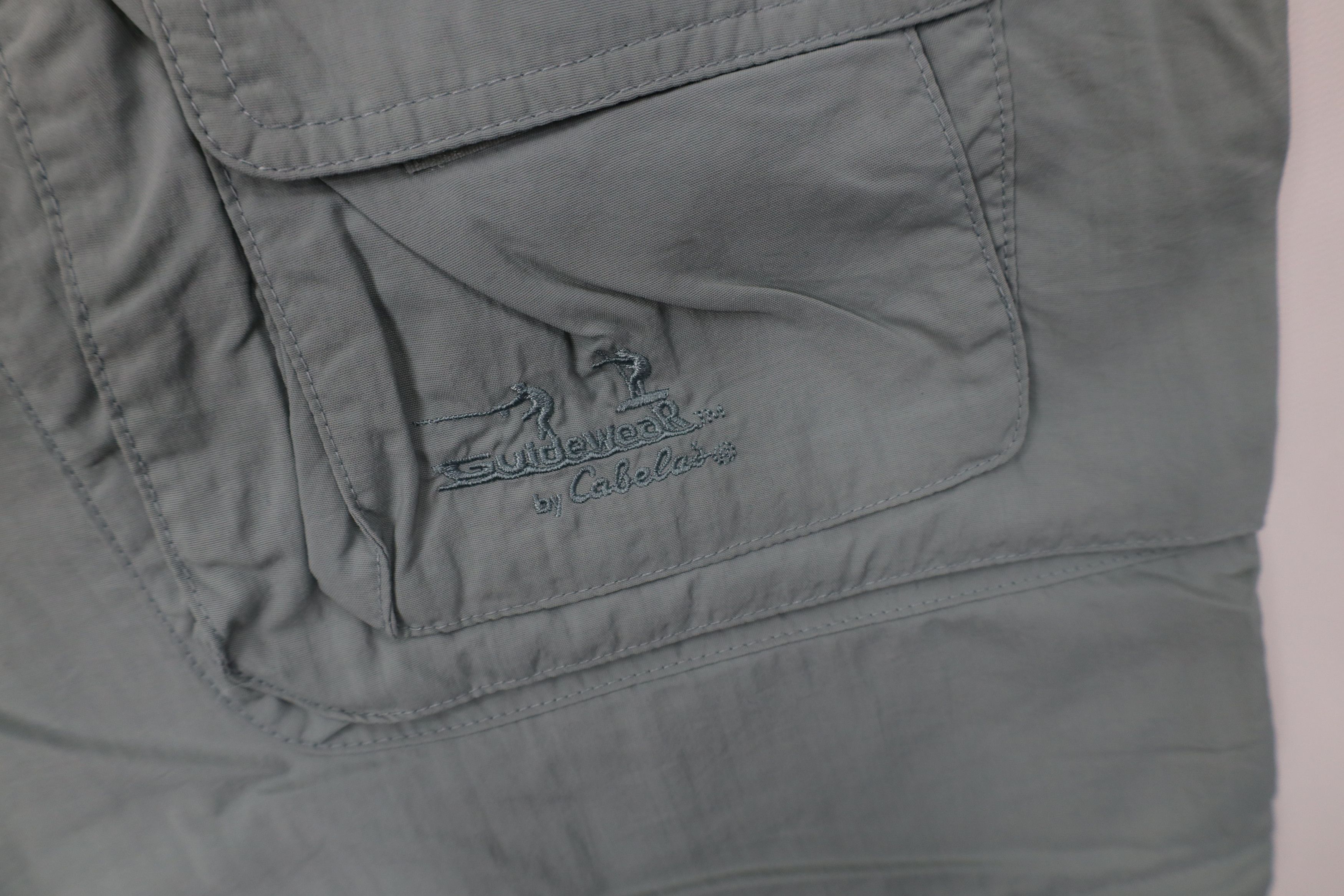Cabelas Vintage 90s Y2K Cabelas Guidewear Cargo Pants Shorts Teal Size US 34 / EU 50 - 5 Thumbnail