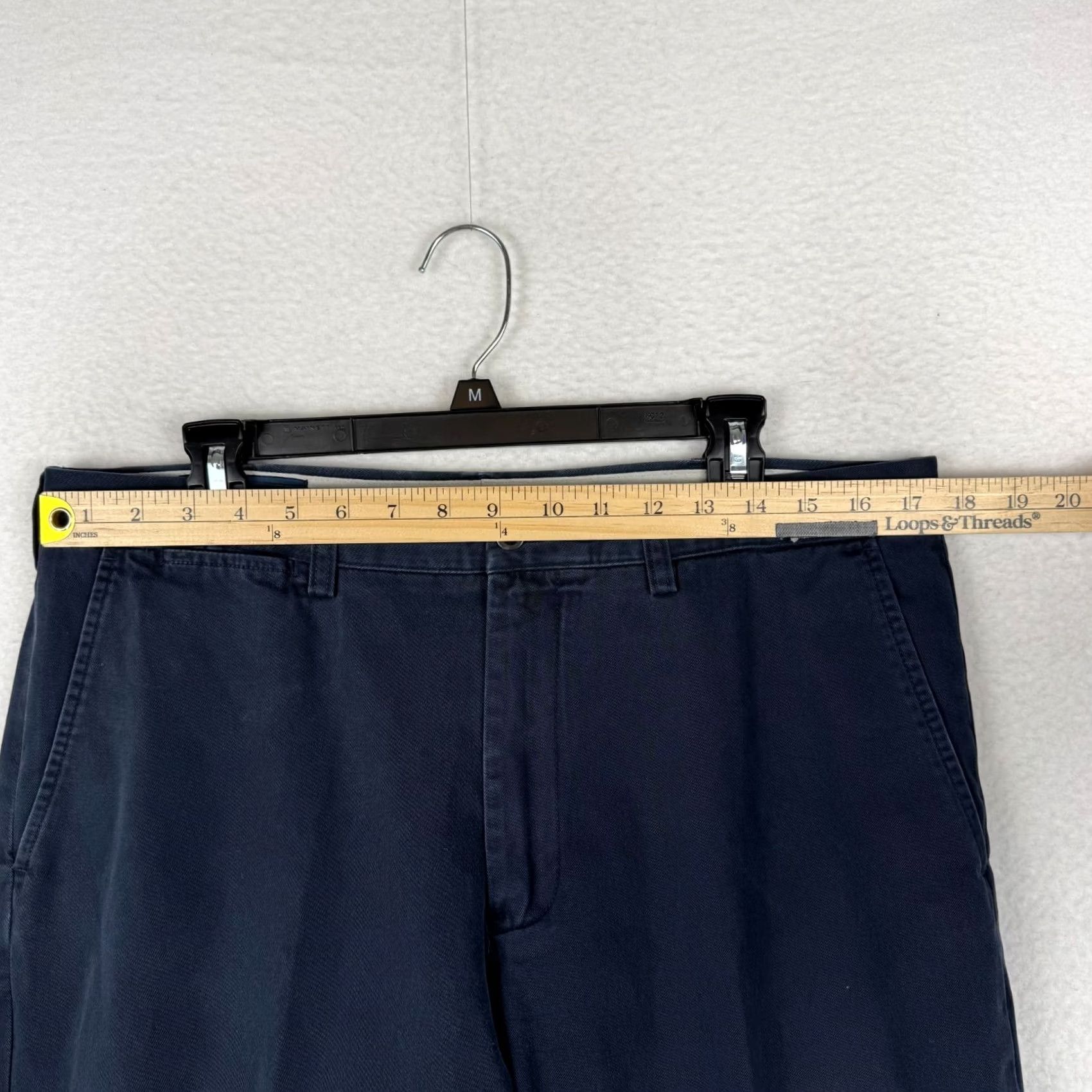 Polo Ralph Lauren VINTAGE Polo Ralph Lauren Pants Men's 35x32 Navy Blue Khakis Casual Straight 90s Size US S / EU 44-46 / 1 - 6 Thumbnail
