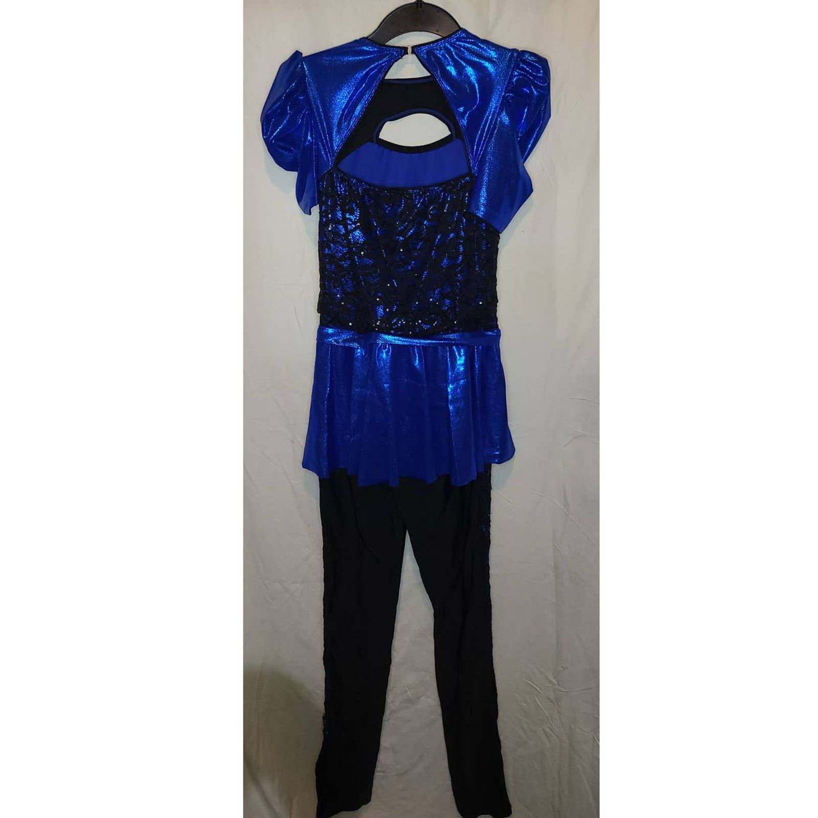 Other Revolution Black/Royal Blue One Piece Dance Costume Size LA Size L / US 10 / IT 46 - 2 Thumbnail