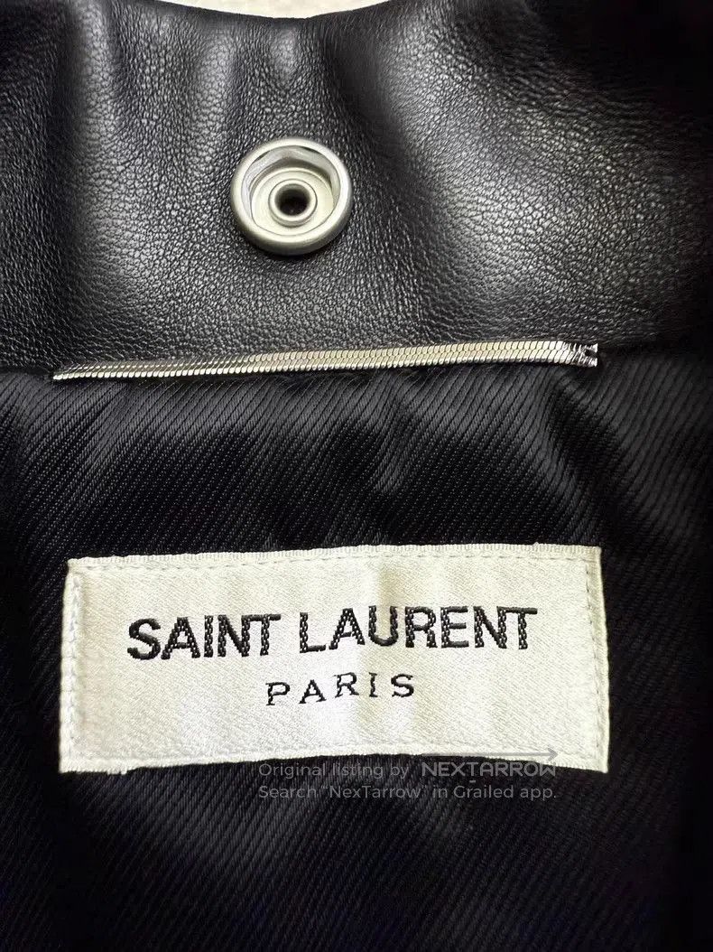 Saint Laurent Paris Saint Laurent Leather l. Size US L / EU 52-54 / 3 - 3 Thumbnail