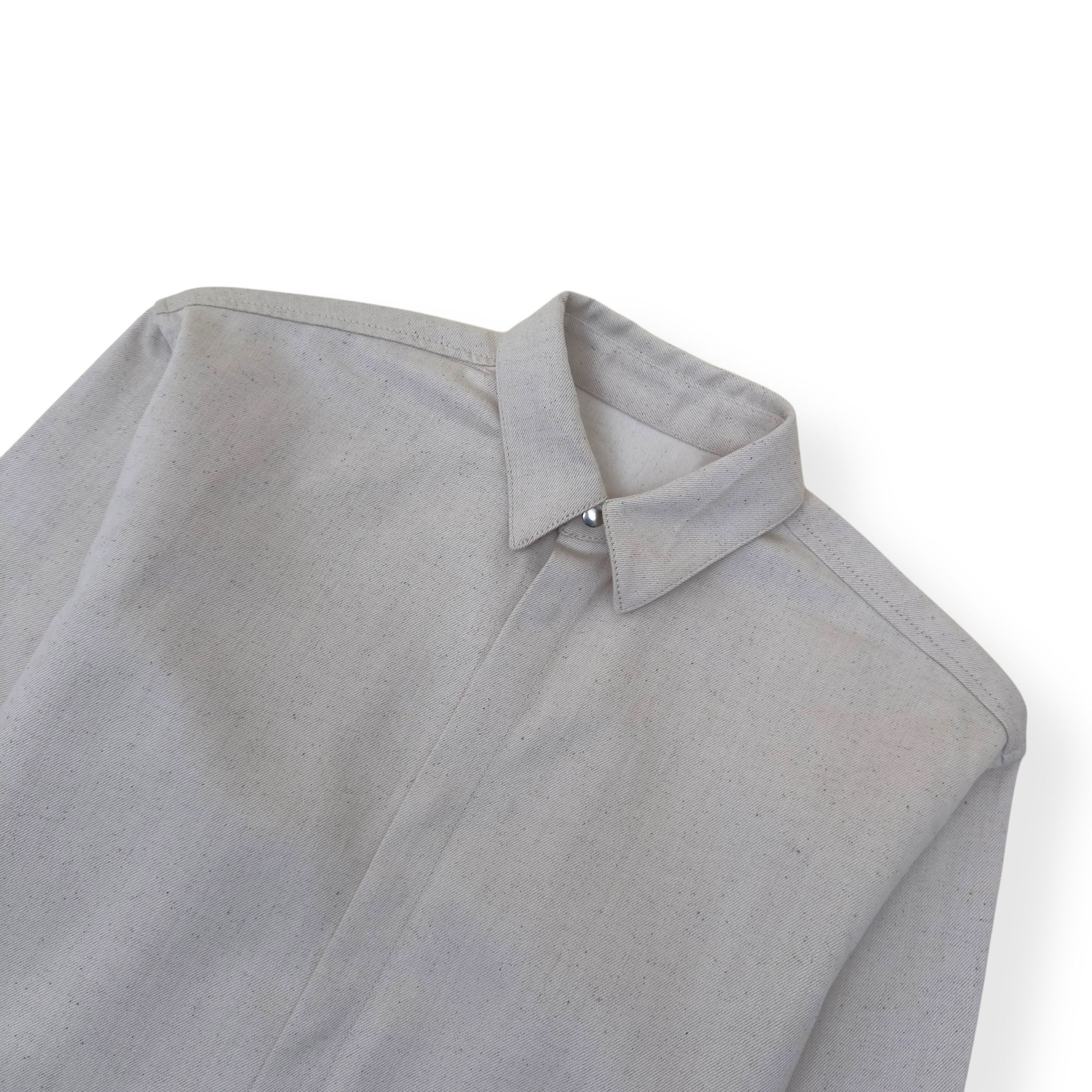Jil Sander JIL SANDER LOGO-PATCH DENIM SHIRT NATURAL L Size US L / EU 52-54 / 3 - 3 Thumbnail