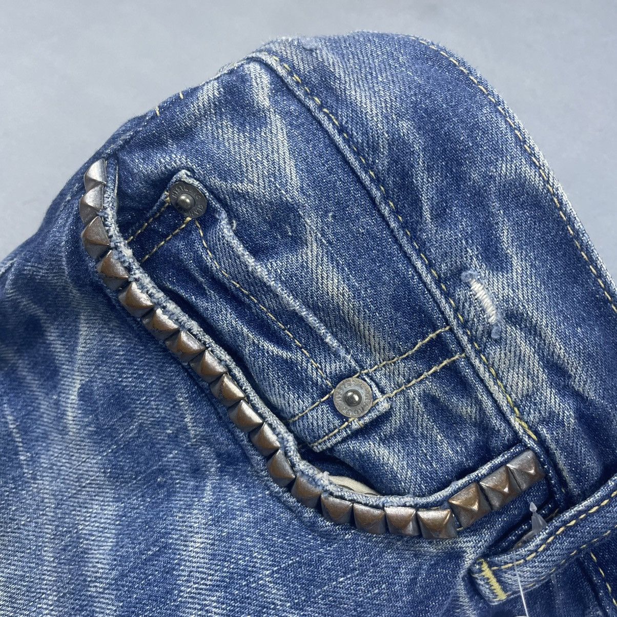 Hysteric Glamour processing straight denim pants indigo blue series Size US 29 - 12 Thumbnail