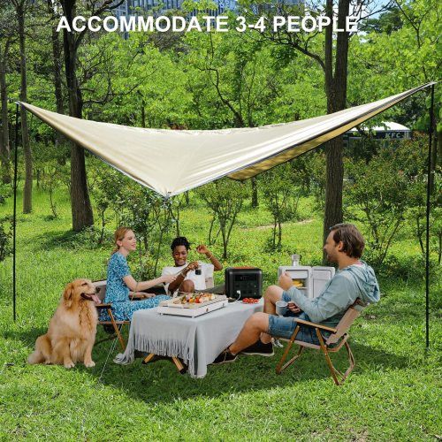 Designer × Homemade Camping Tarp Waterproof with Poles, Hammock Rain Fly Lightwe Size US L / EU 52-54 / 3 - 8 Thumbnail