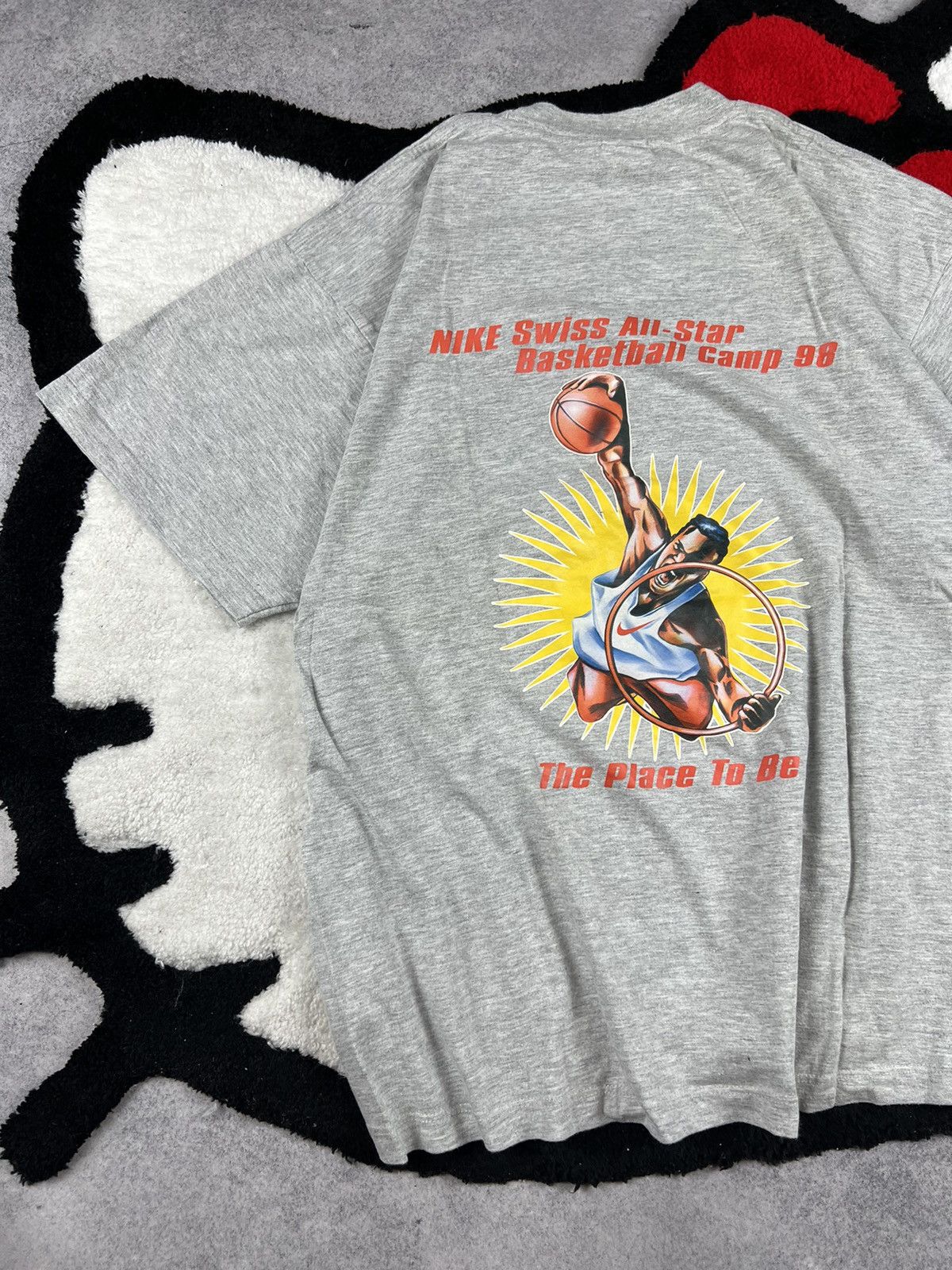 Vintage Vintage Nike Swiss All Star Basketball Camp 1998 Y2K Tee Size US L / EU 52-54 / 3 - 2 Thumbnail